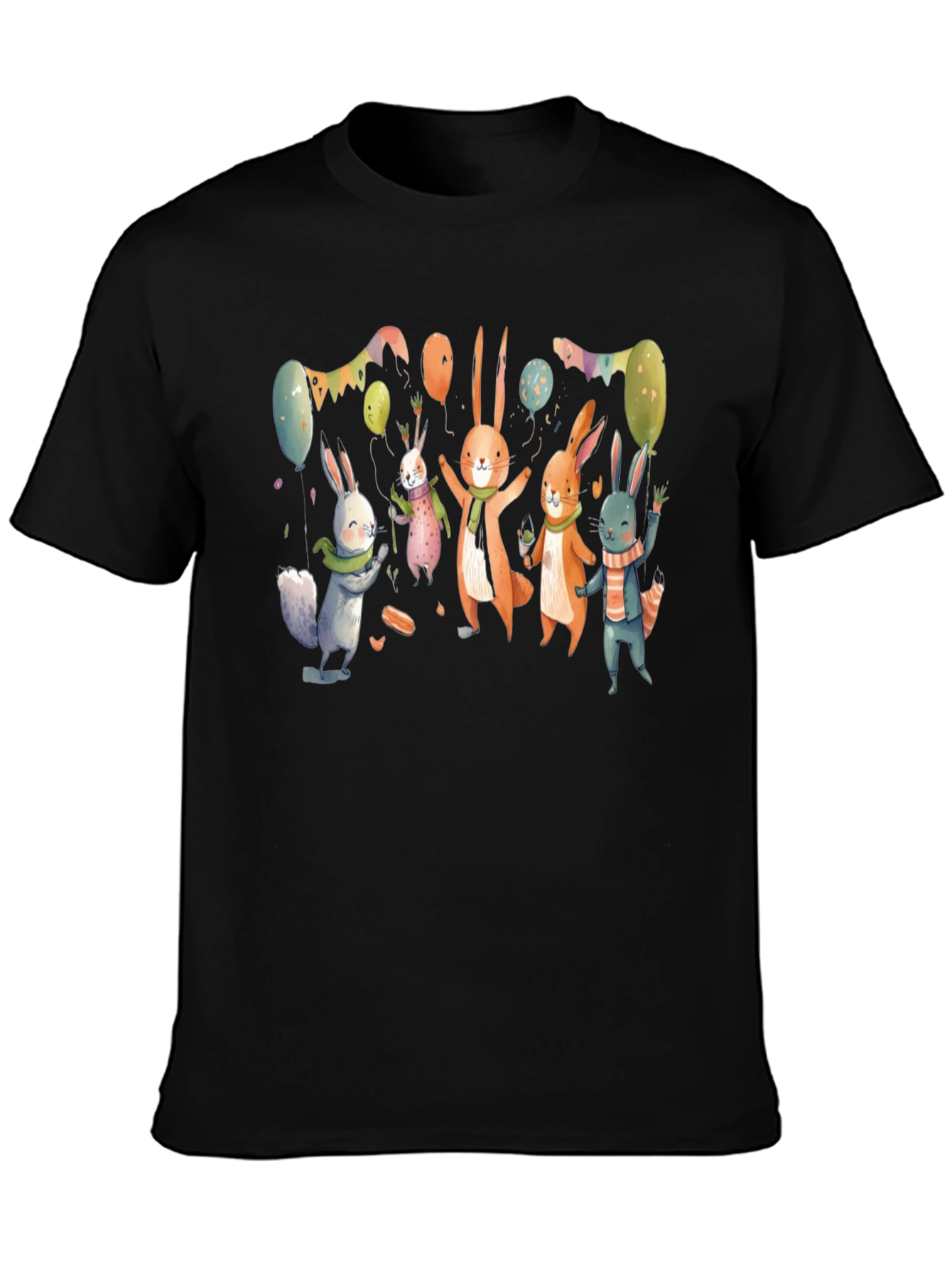 Festive Bunny Print Tee
