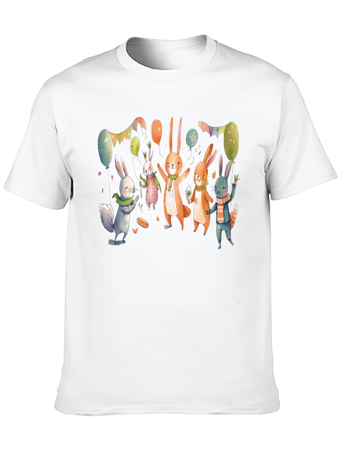 Festive Bunny Print Tee