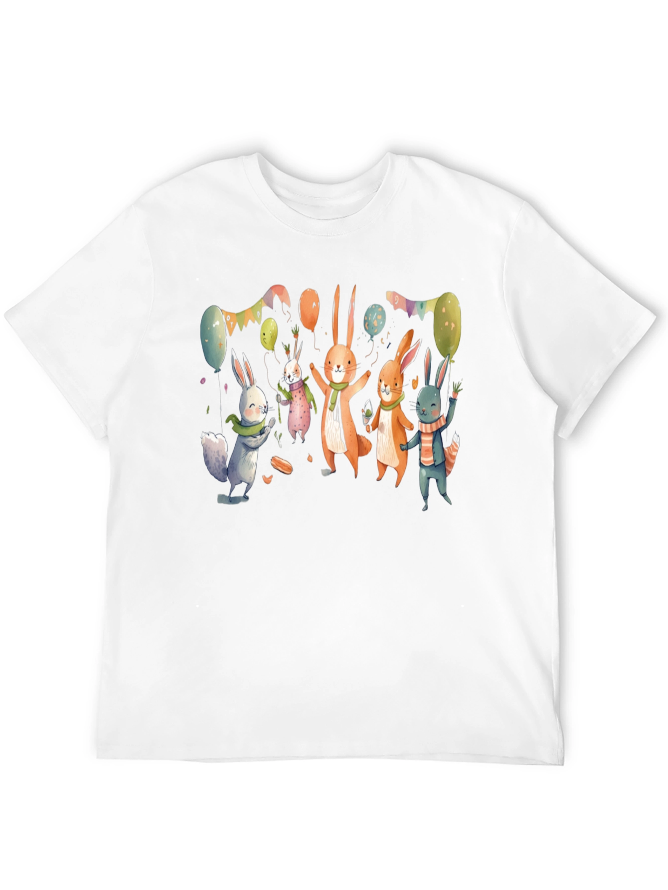 Festive Bunny Print Tee