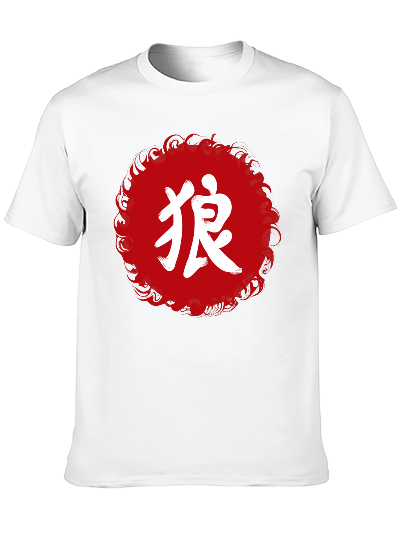 Japanese Wolf Graphic T-Shirt