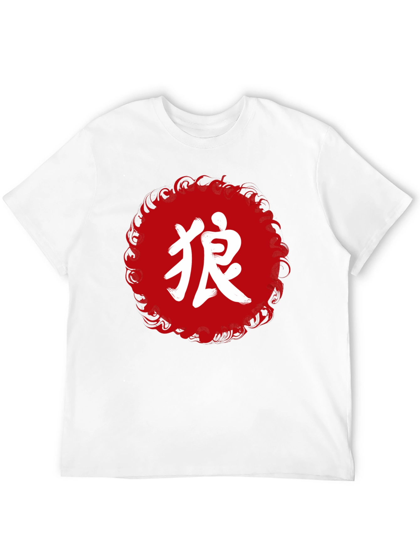 Japanese Wolf Graphic T-Shirt