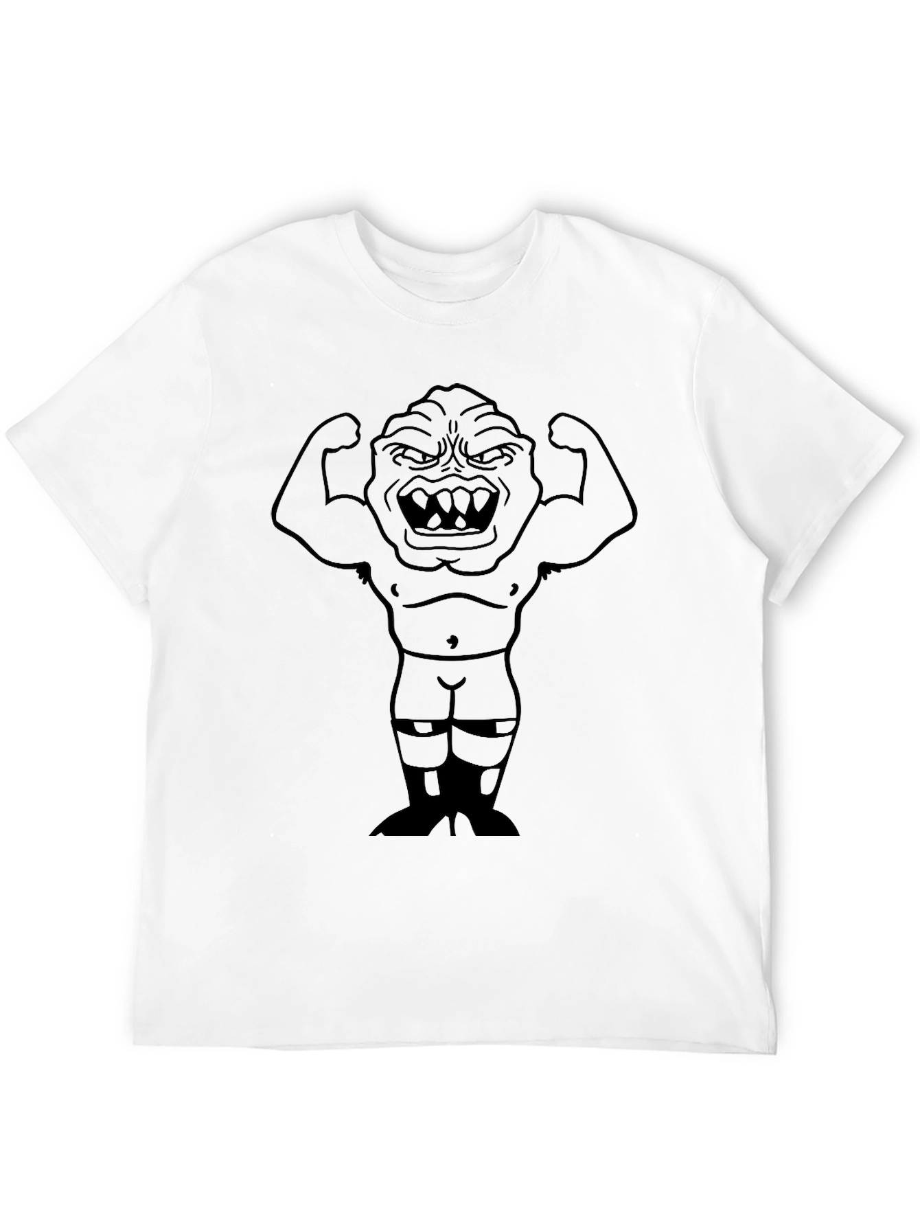 Monster Flexing Muscle T-Shirt - Black