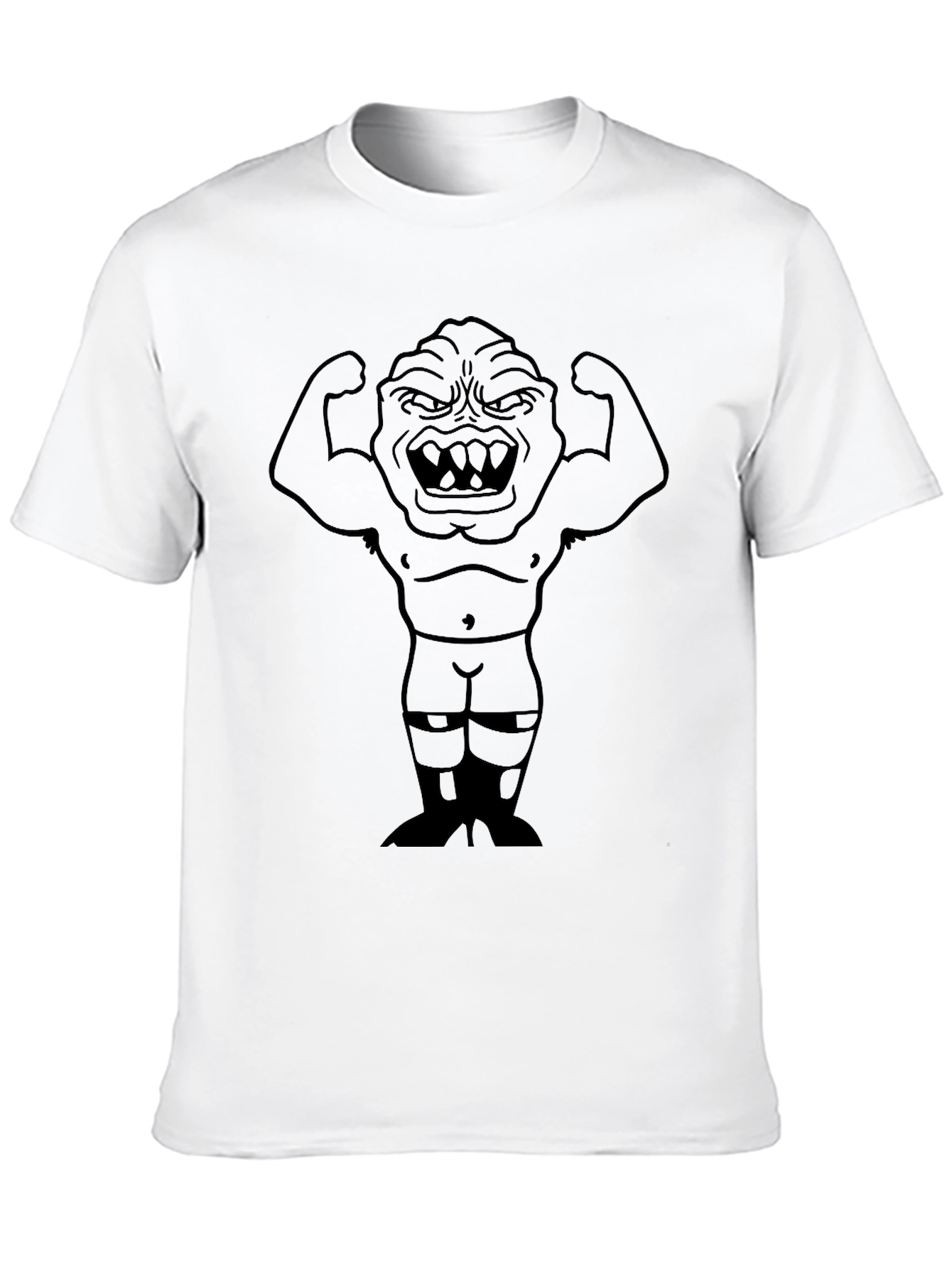 Monster Flexing Muscle T-Shirt - Black