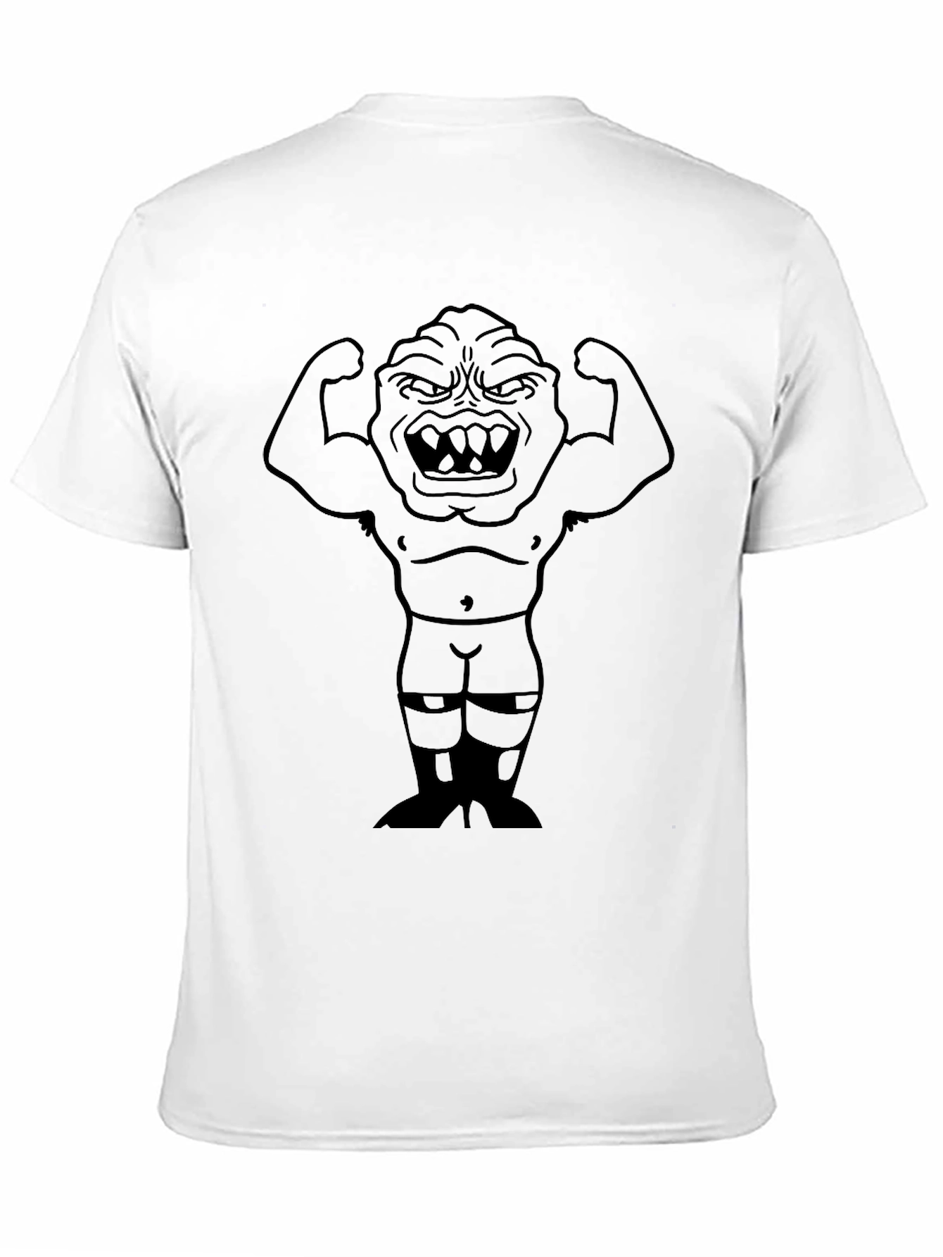 Monster Flexing Muscle T-Shirt - Black