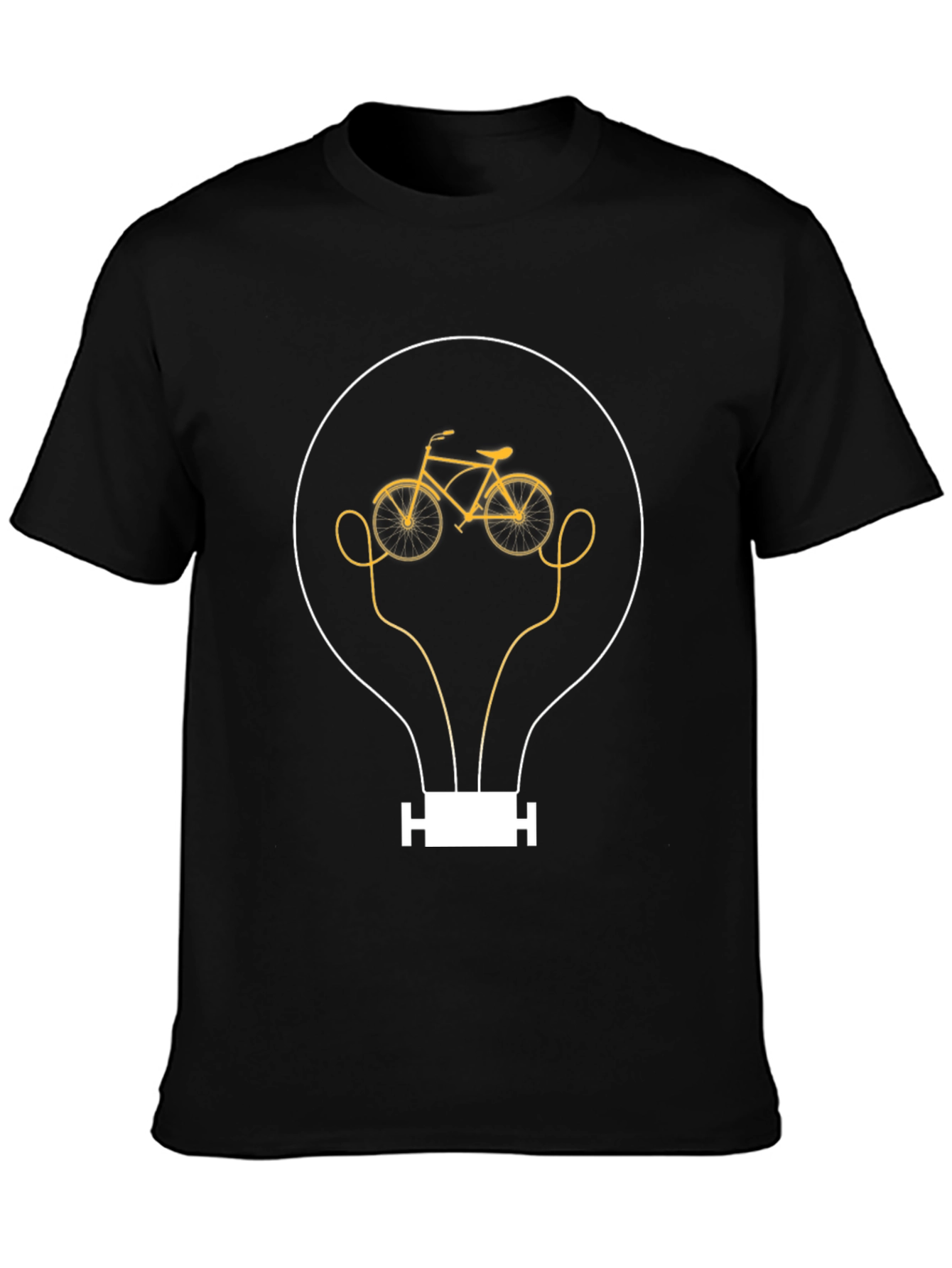 Bike Bulb Graphic Tee - Mens Black T-Shirt