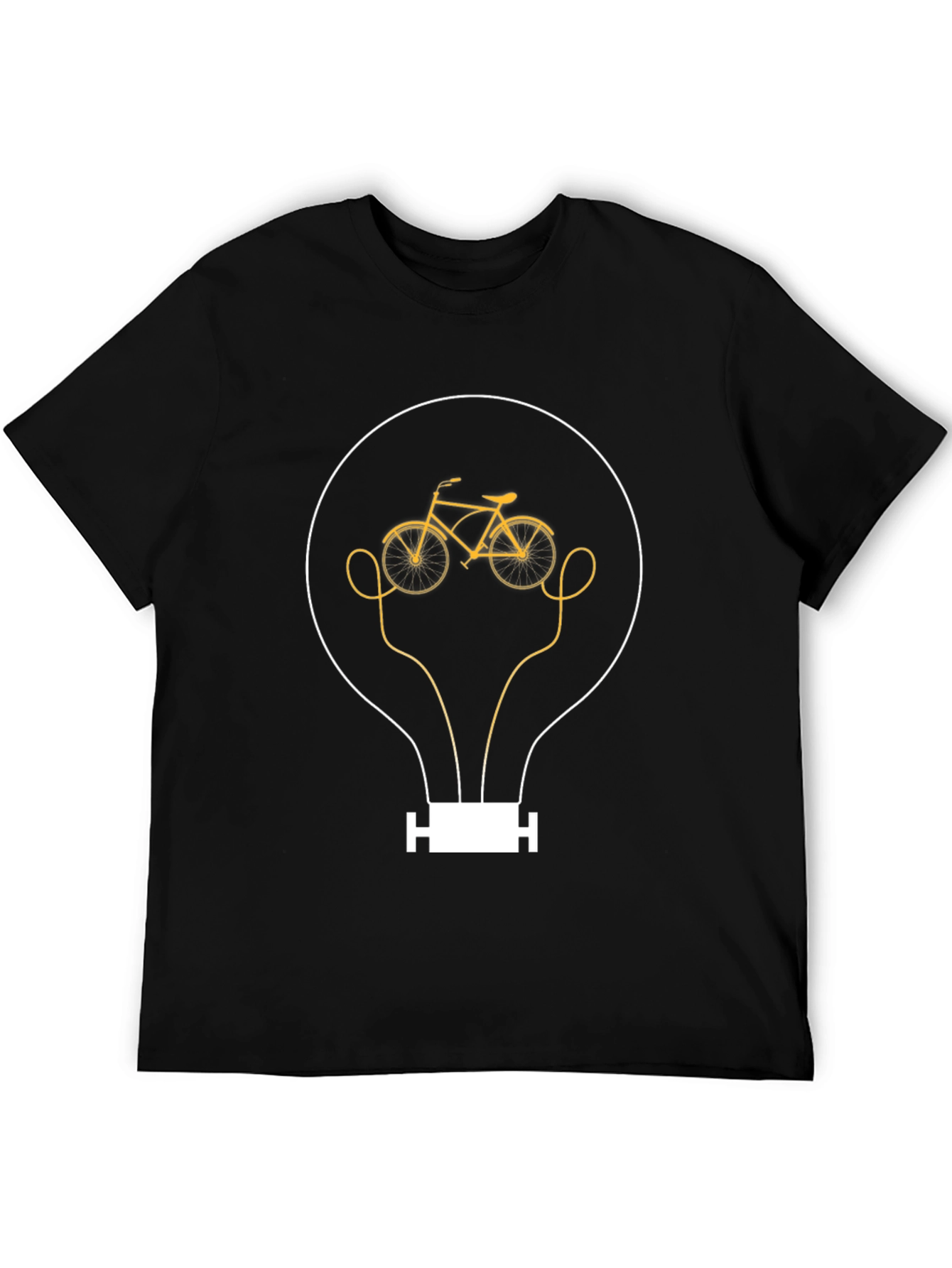 Bike Bulb Graphic Tee - Mens Black T-Shirt