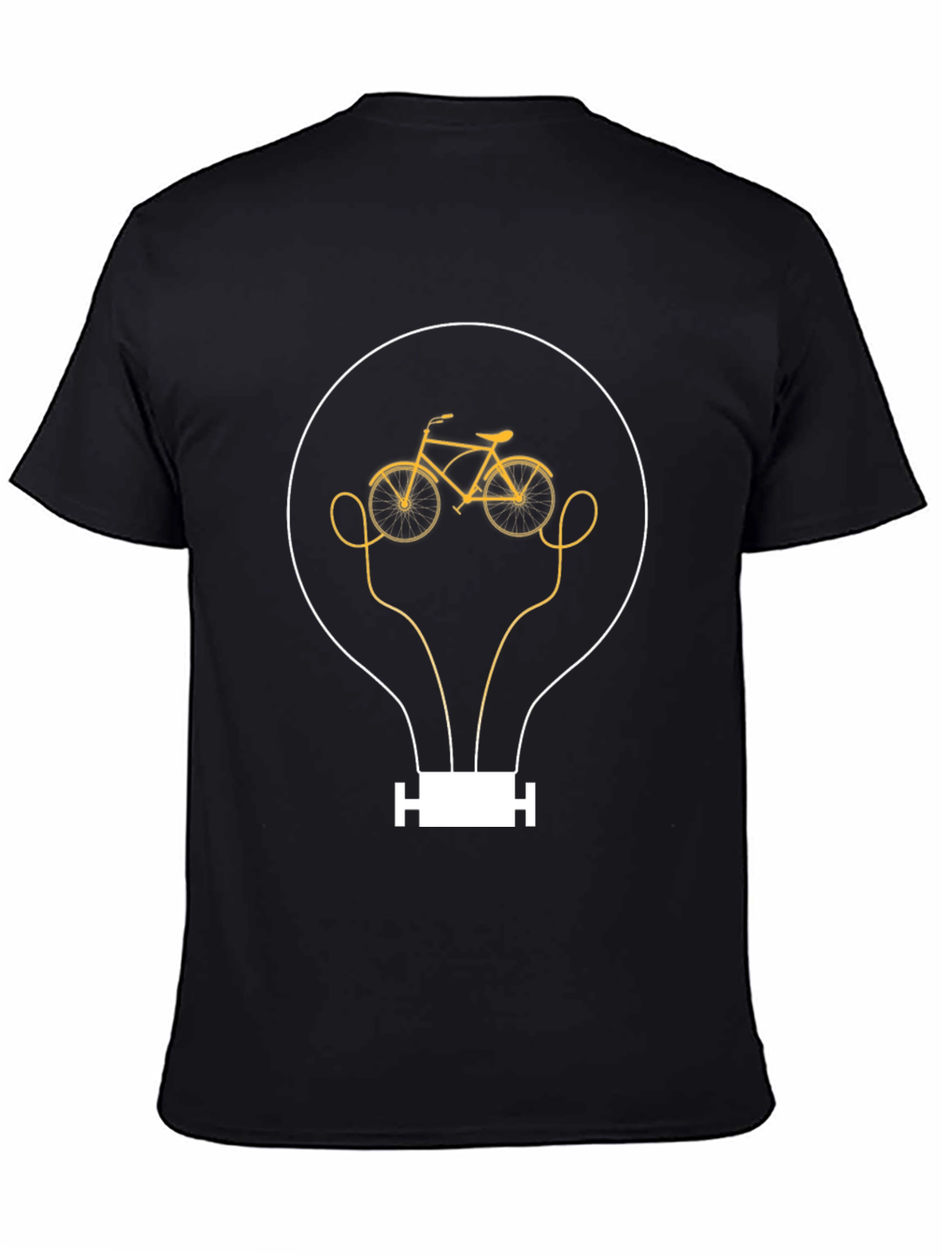 Bike Bulb Graphic Tee - Mens Black T-Shirt