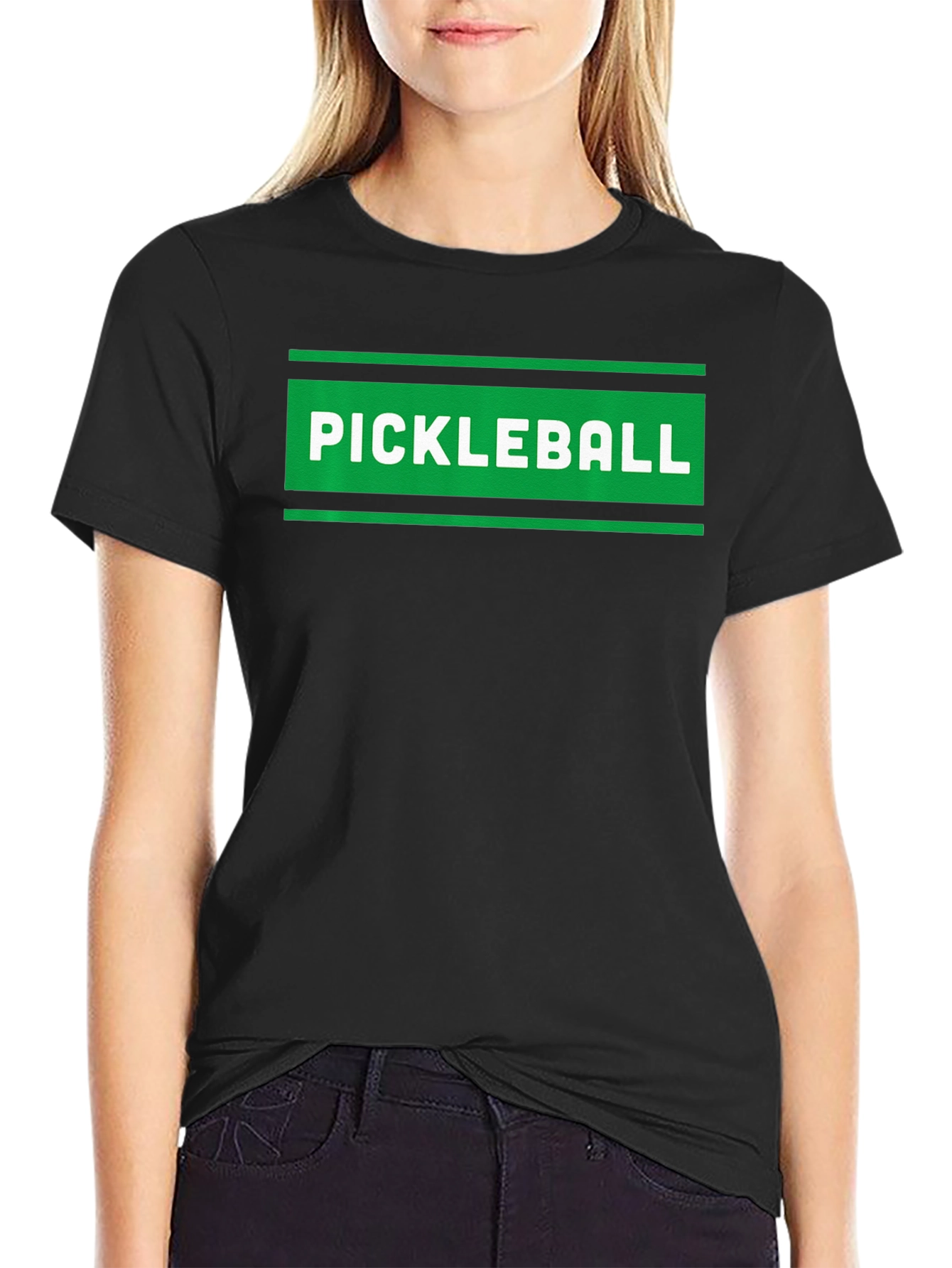 Pickleball Graphic Tee - Sporty Black T-Shirt