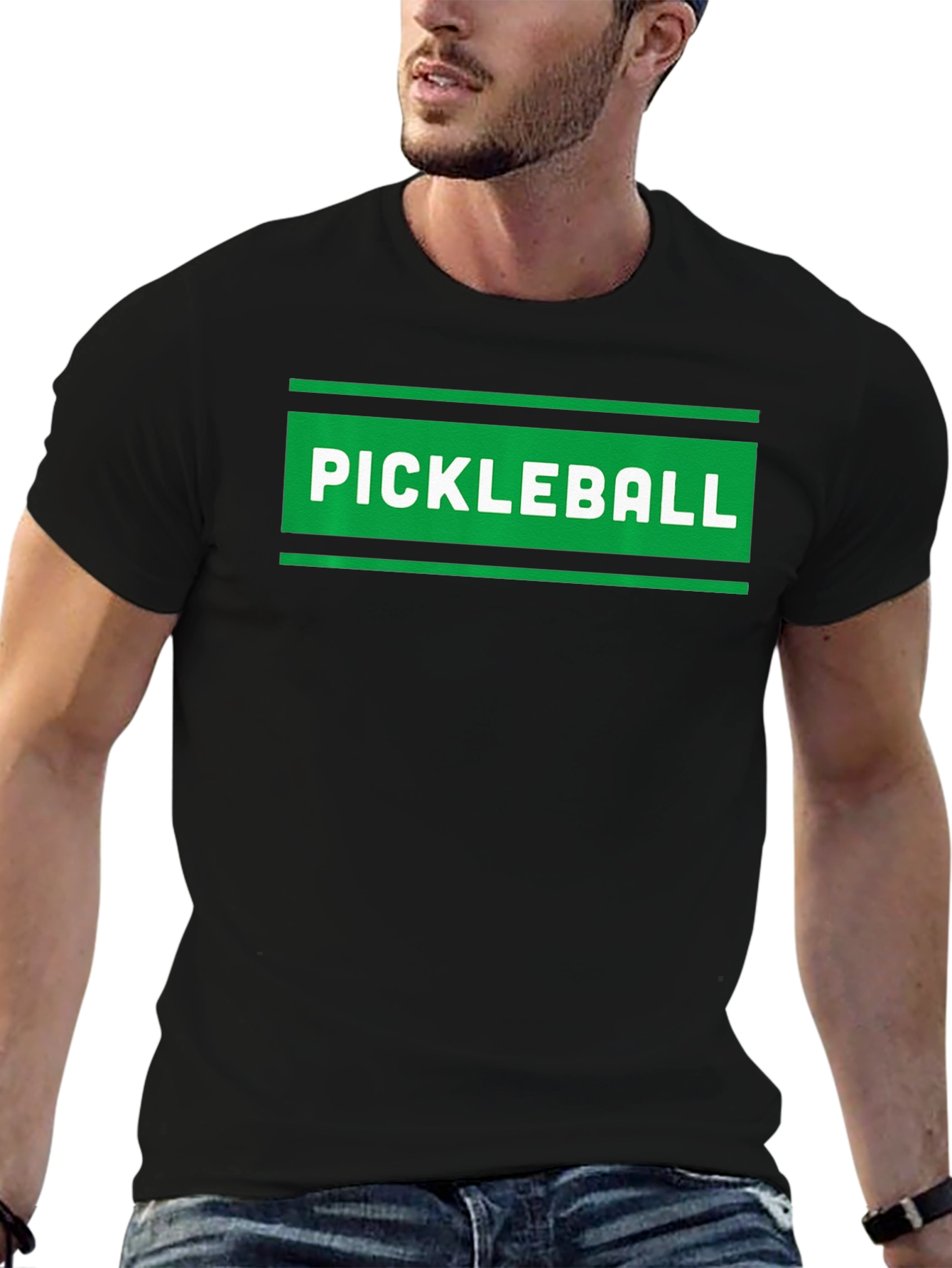 Pickleball Graphic Tee - Sporty Black T-Shirt