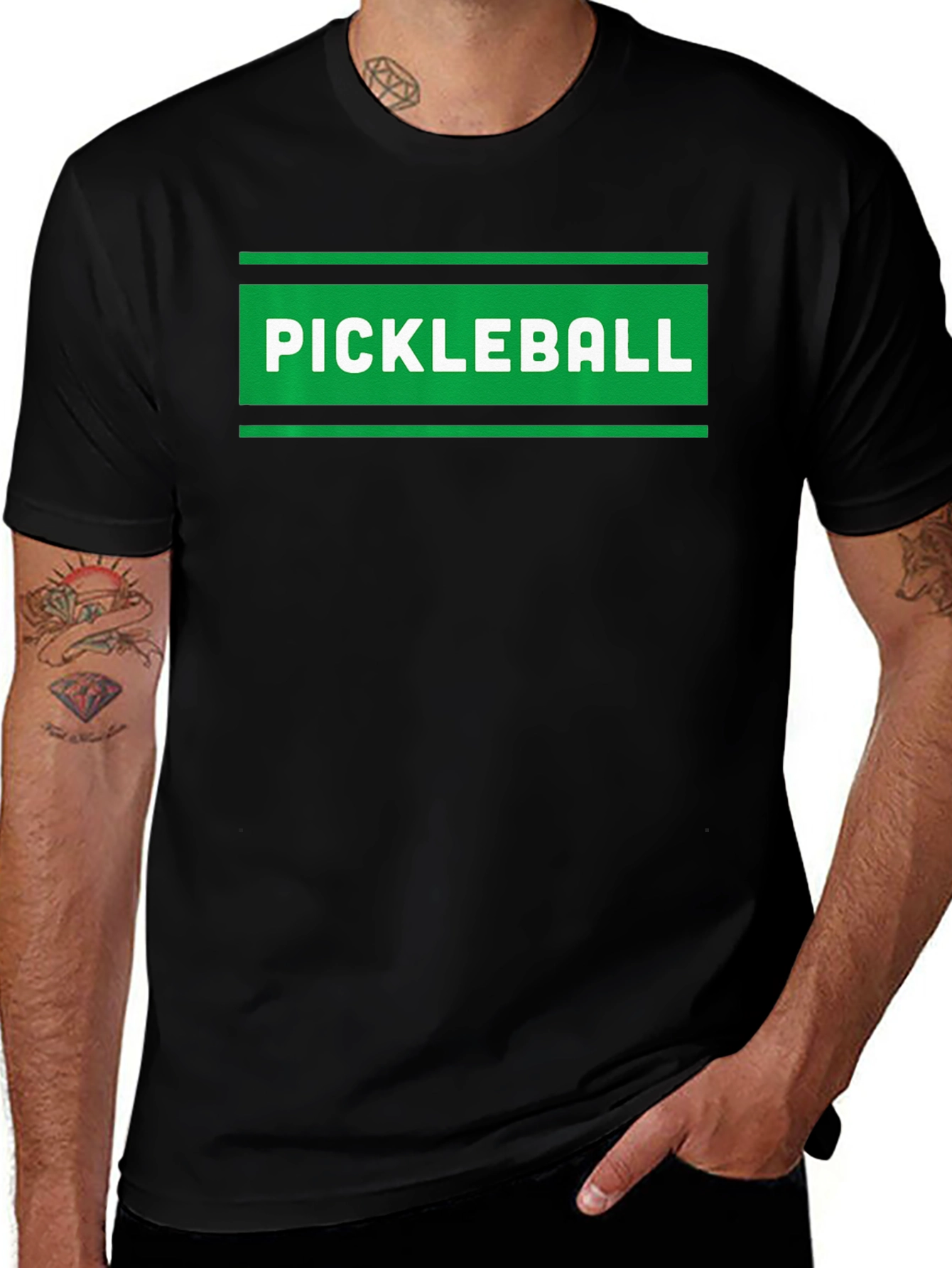 Pickleball Graphic Tee - Sporty Black T-Shirt