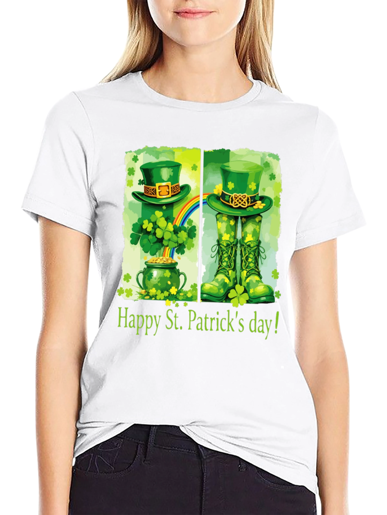 St. Patricks Day Graphic T-Shirt - Lucky Charm Style