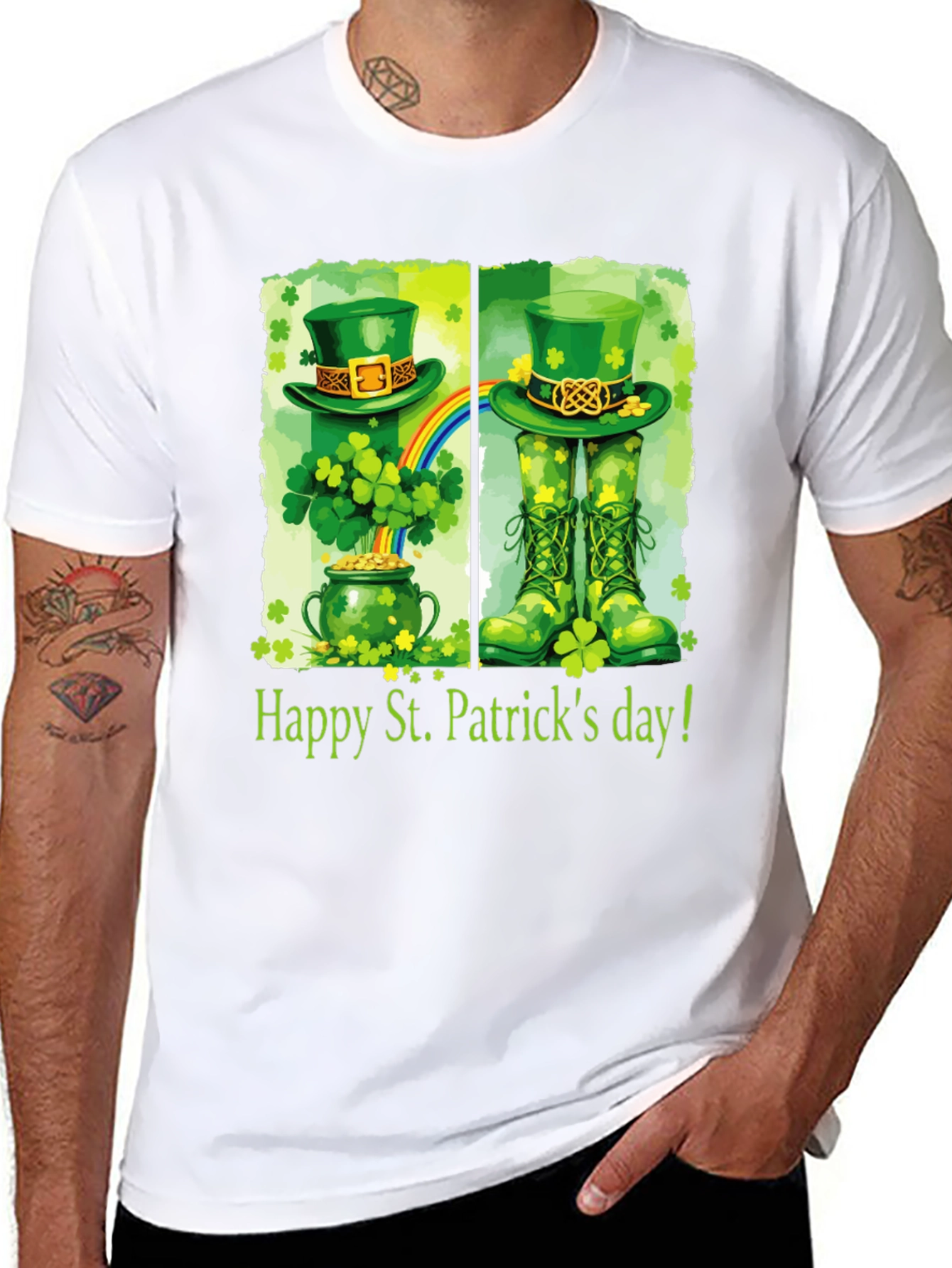 St. Patricks Day Graphic T-Shirt - Lucky Charm Style