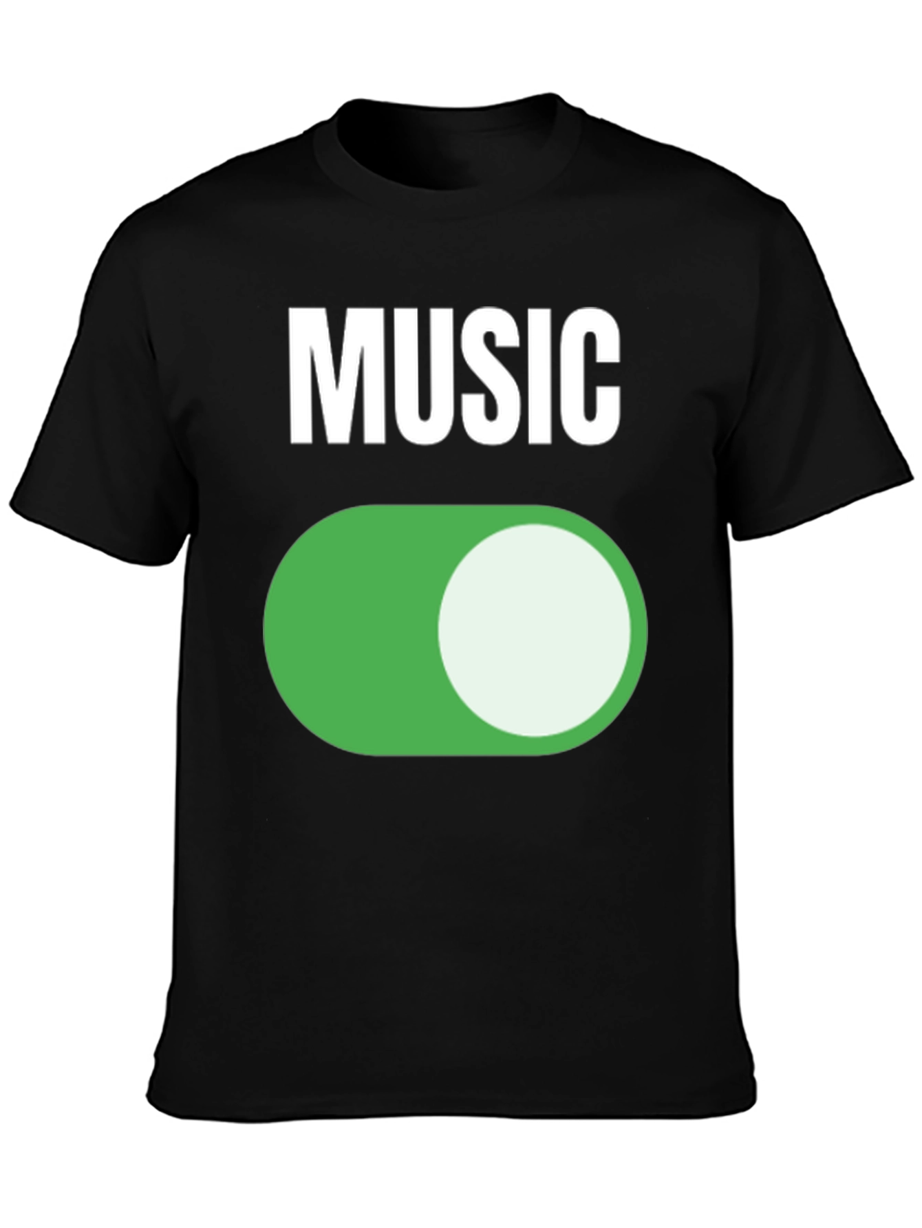 Music On Black T-Shirt