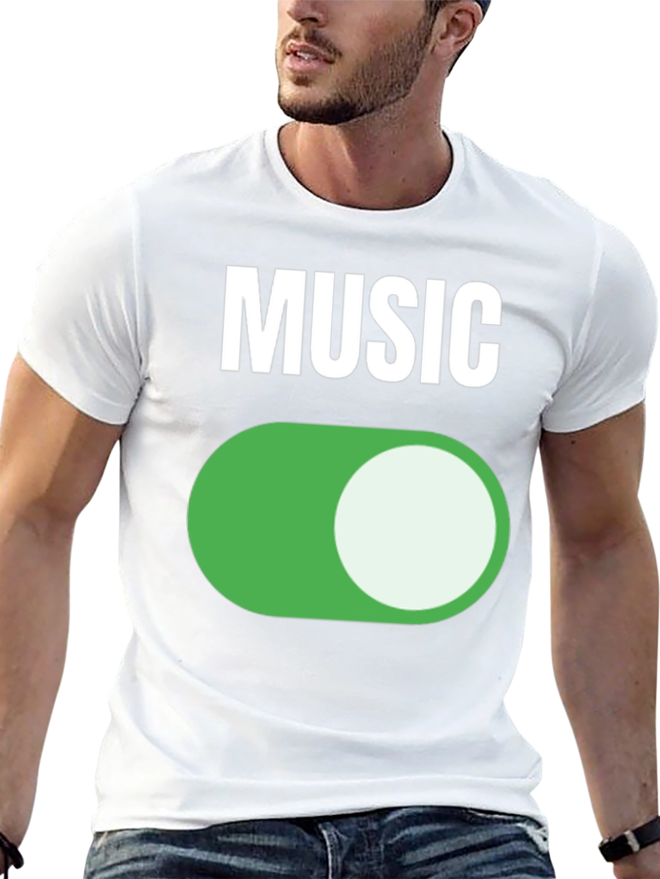 Music On Black T-Shirt