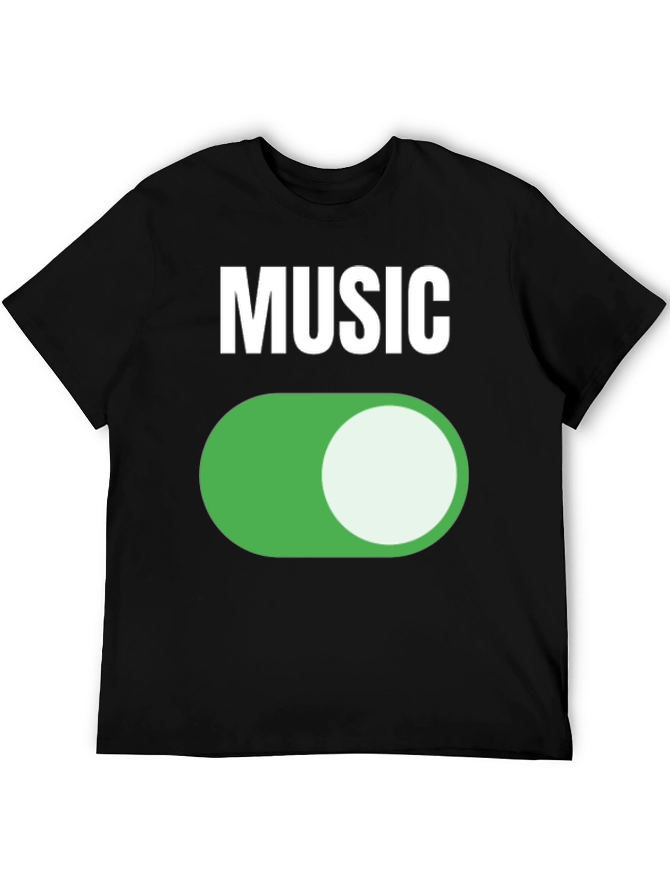 Music On Black T-Shirt