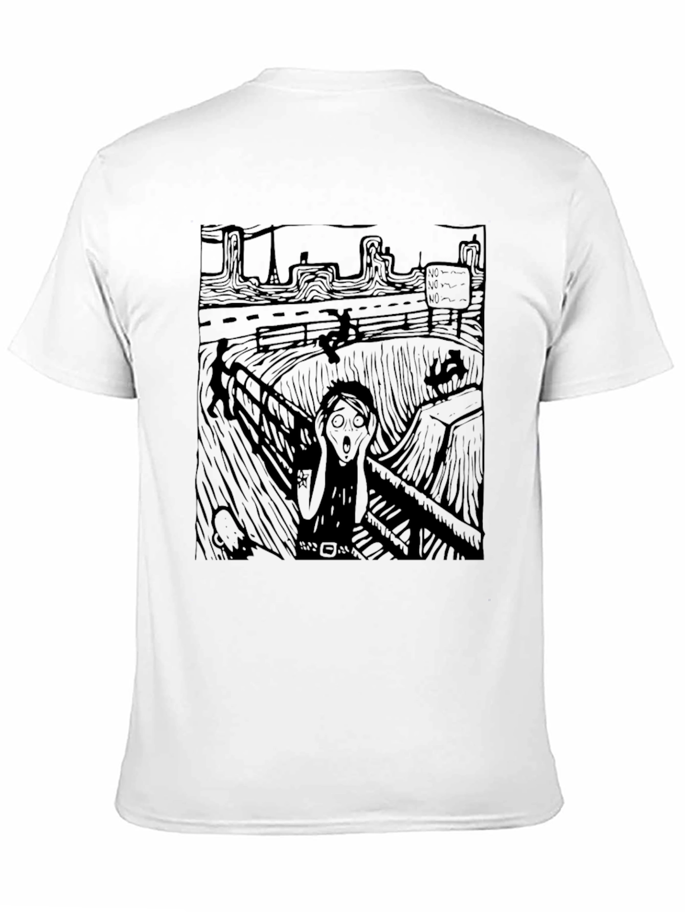 Black The Scream Graphic Tee