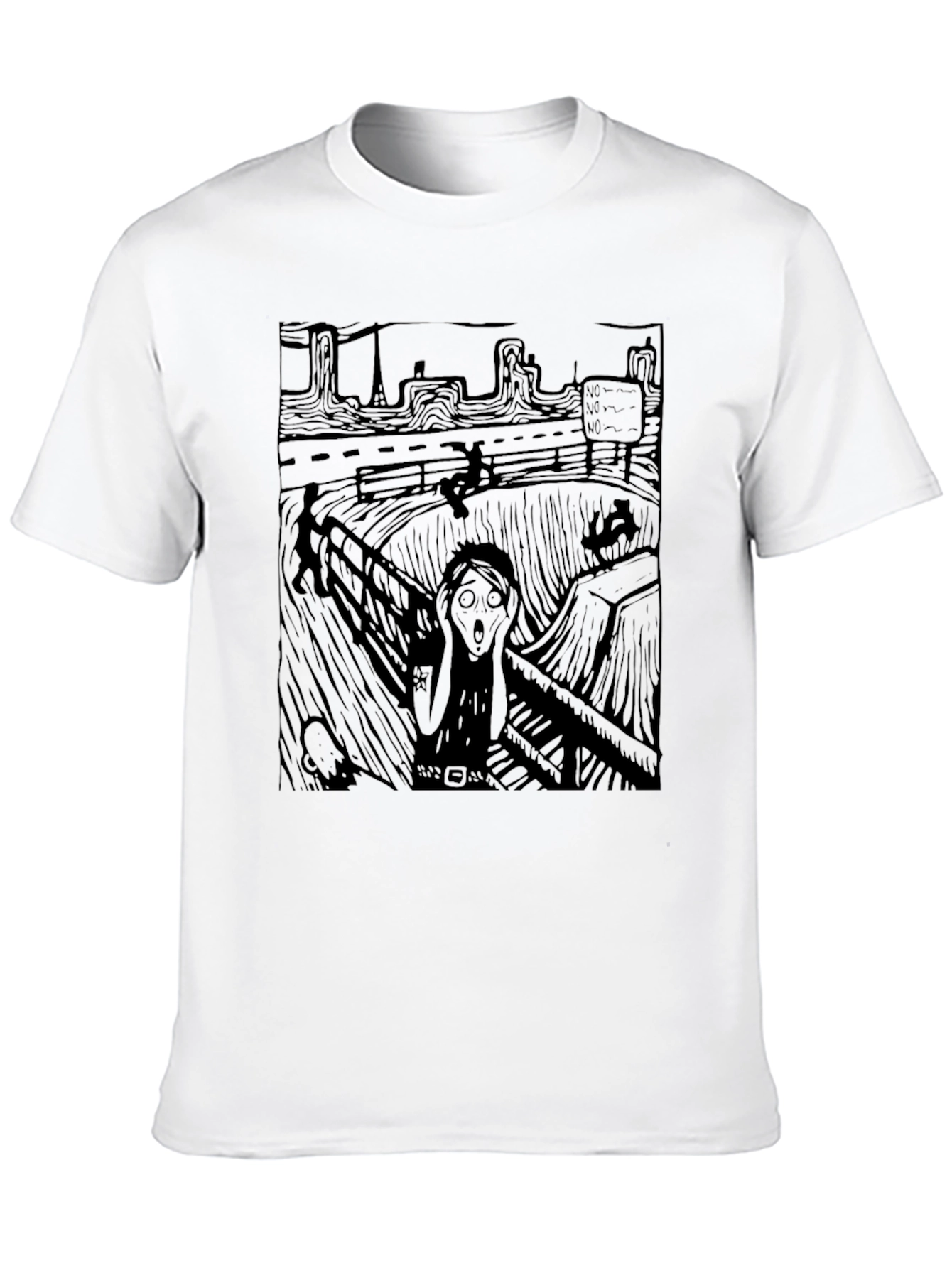 Black The Scream Graphic Tee