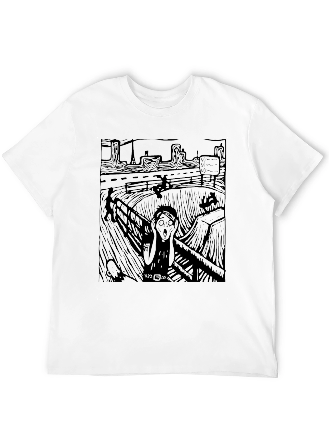Black The Scream Graphic Tee