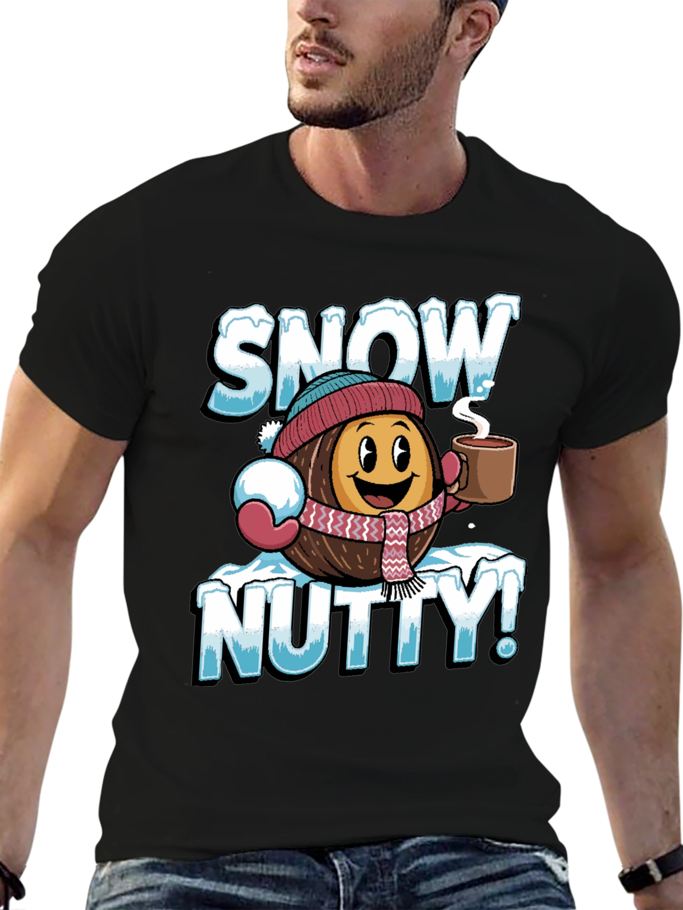 Snow Nutty Graphic Tee - Winter Holiday Fun!