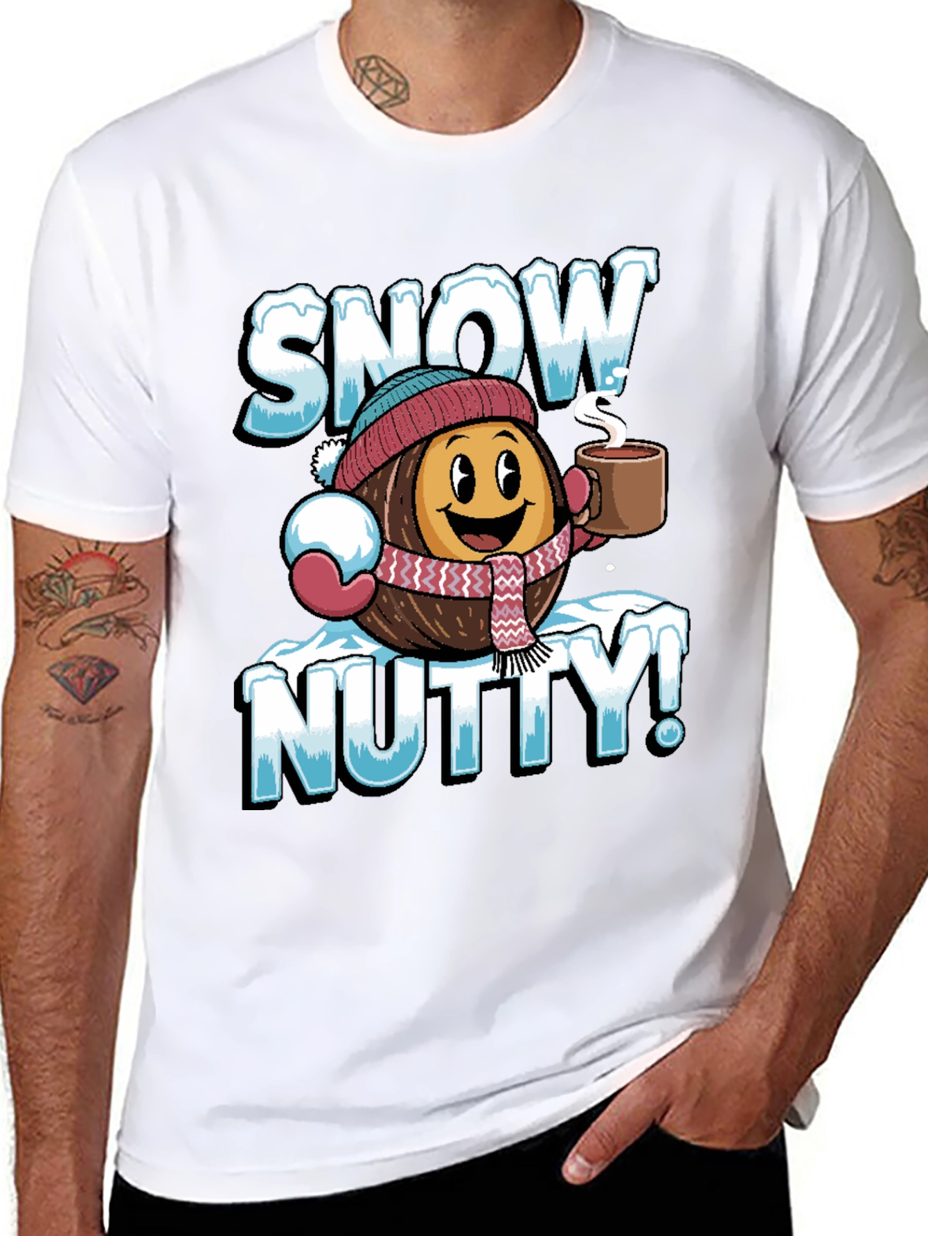 Snow Nutty Graphic Tee - Winter Holiday Fun!