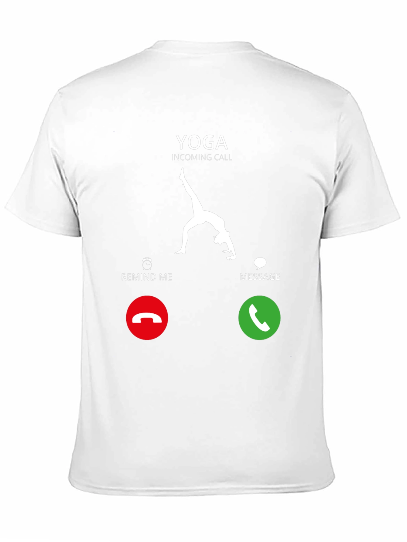 Yoga Incoming Call Funny Graphic T-Shirt