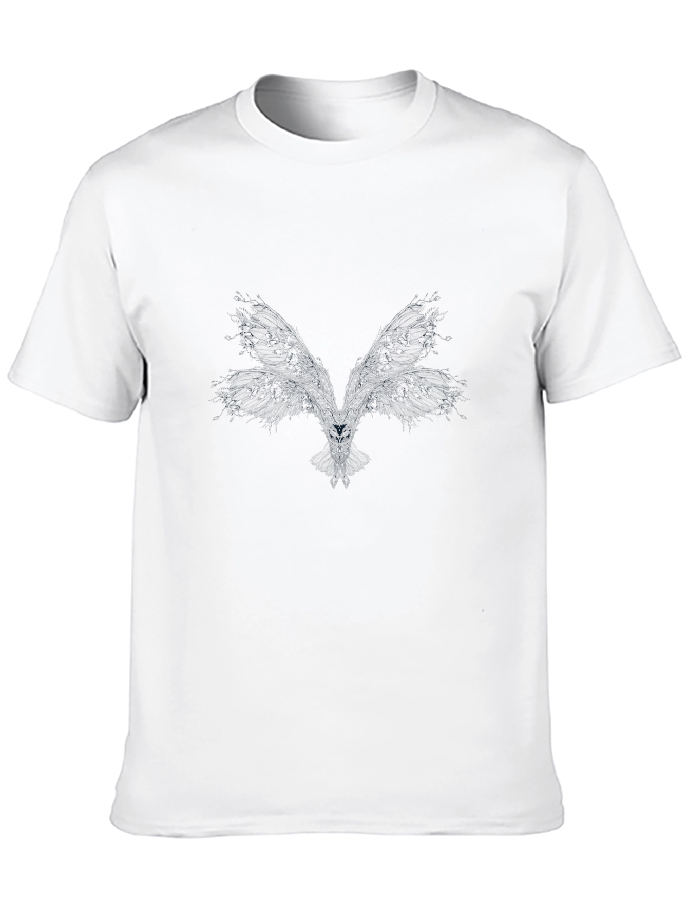 Mens Classic Black Crew Neck T-Shirt