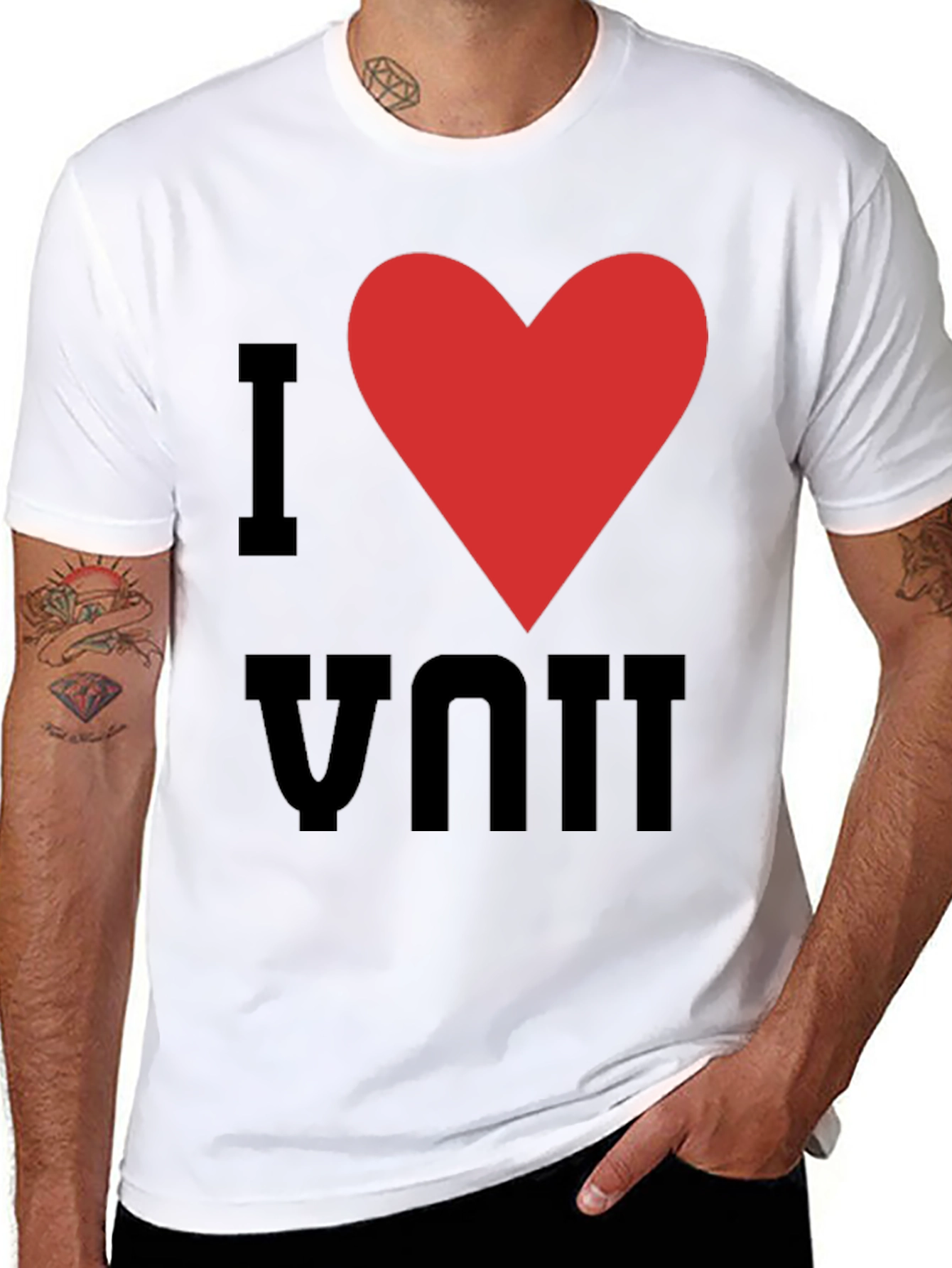 I Heart You Graphic Tee - Soft Cotton Blend