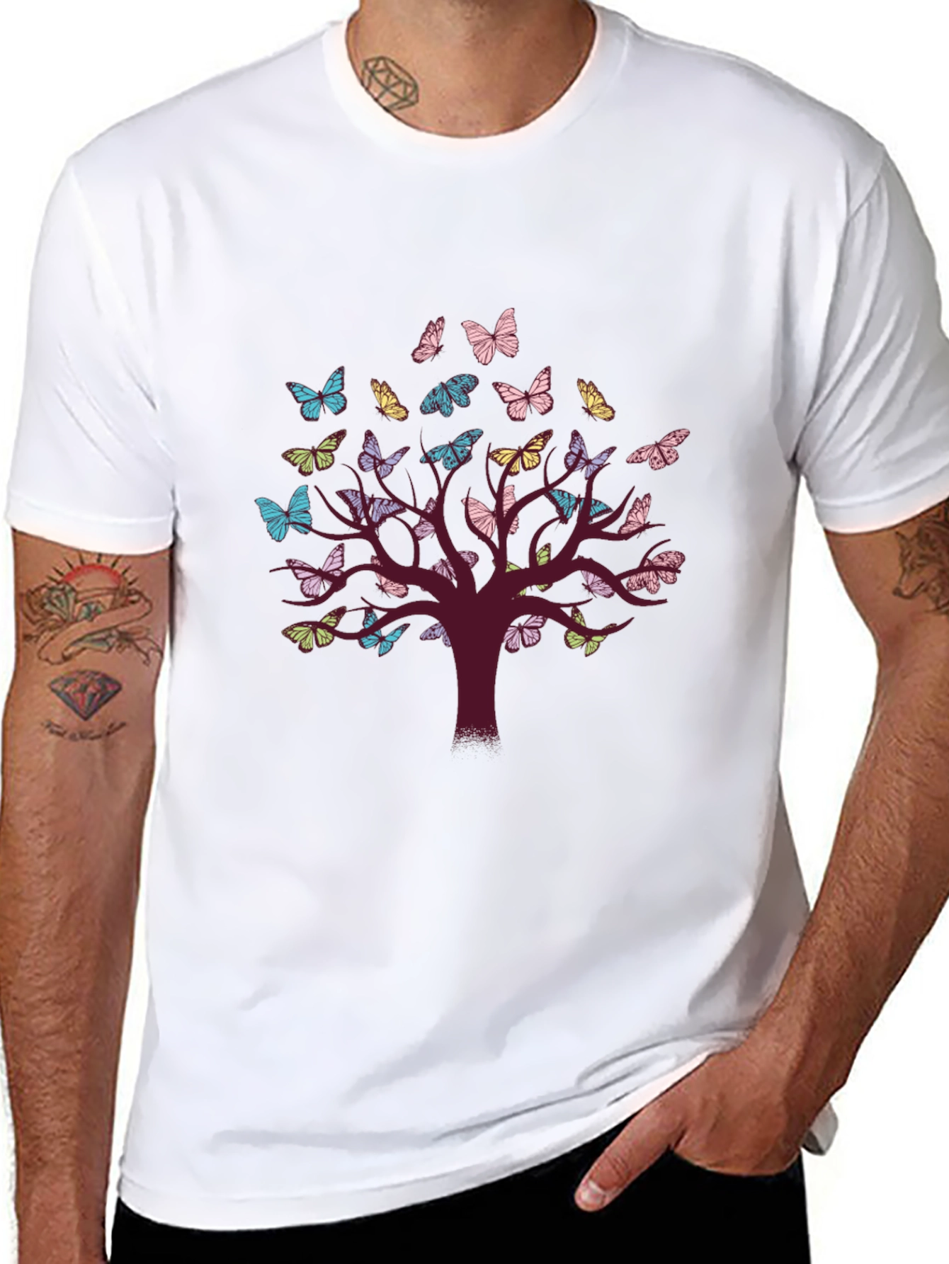 Butterfly Tree Graphic Tee - Unisex