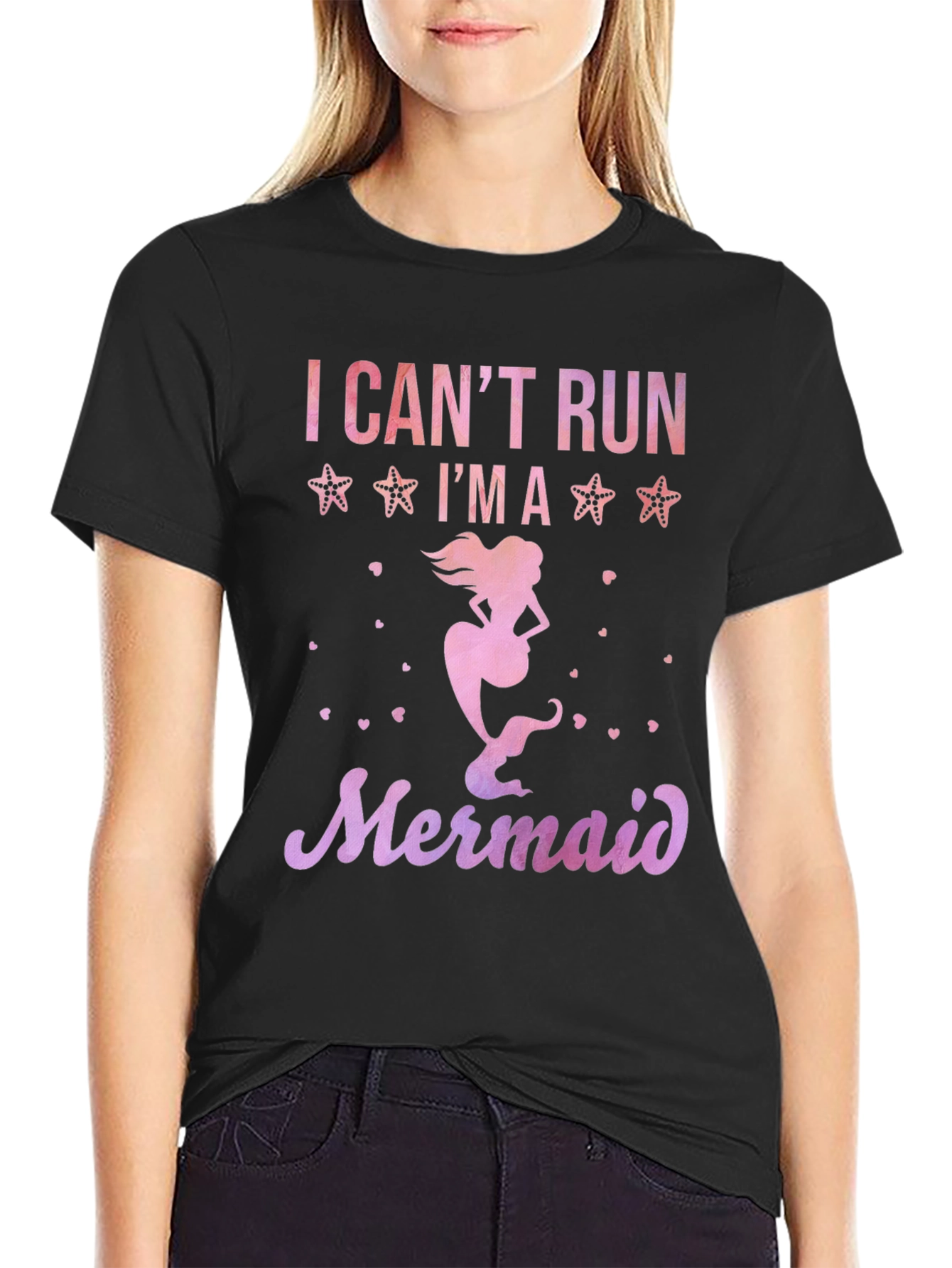 I Cant Run Im A Mermaid Graphic Tee