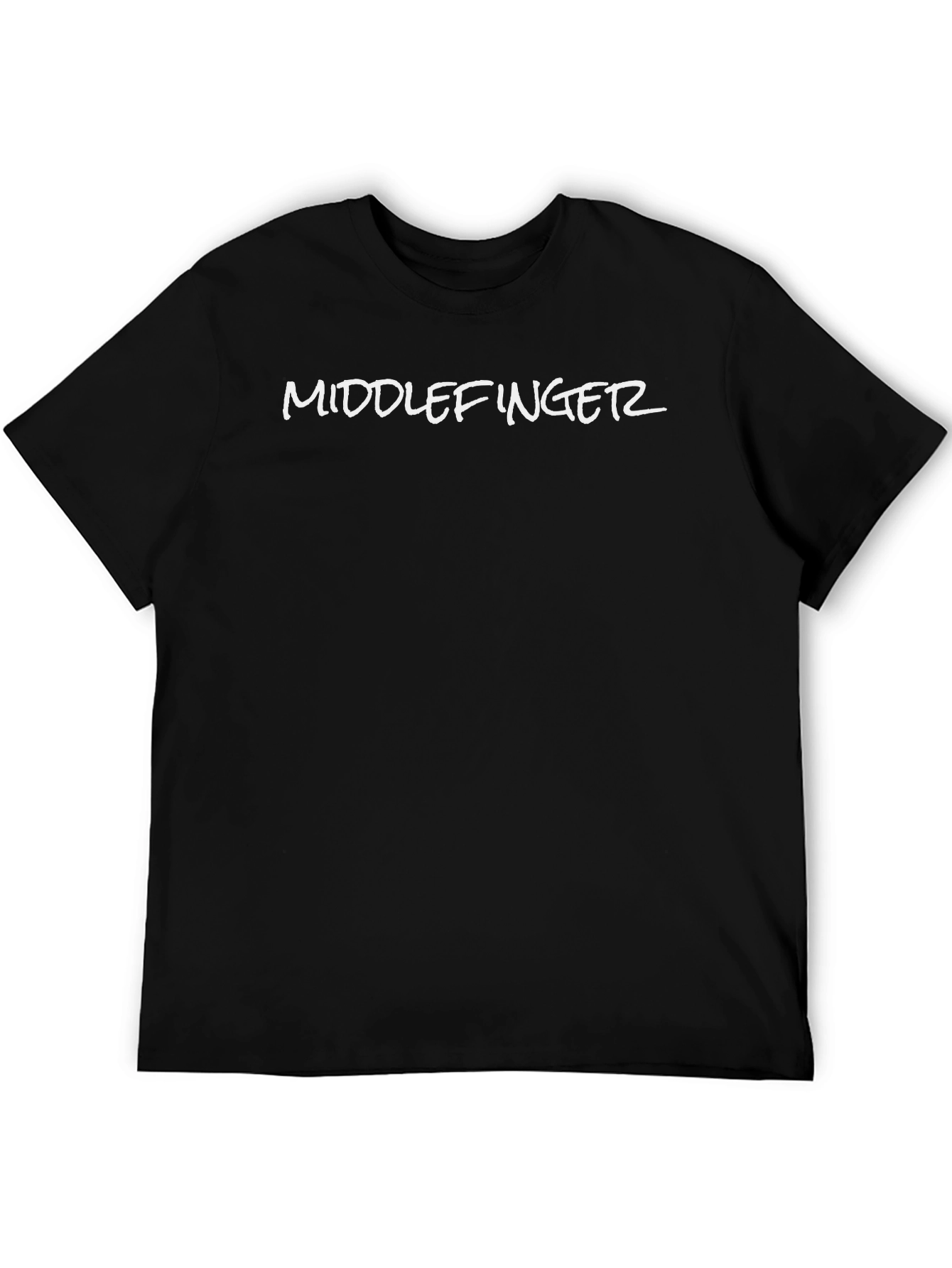 Middlefingerz Black Crewneck T-Shirt