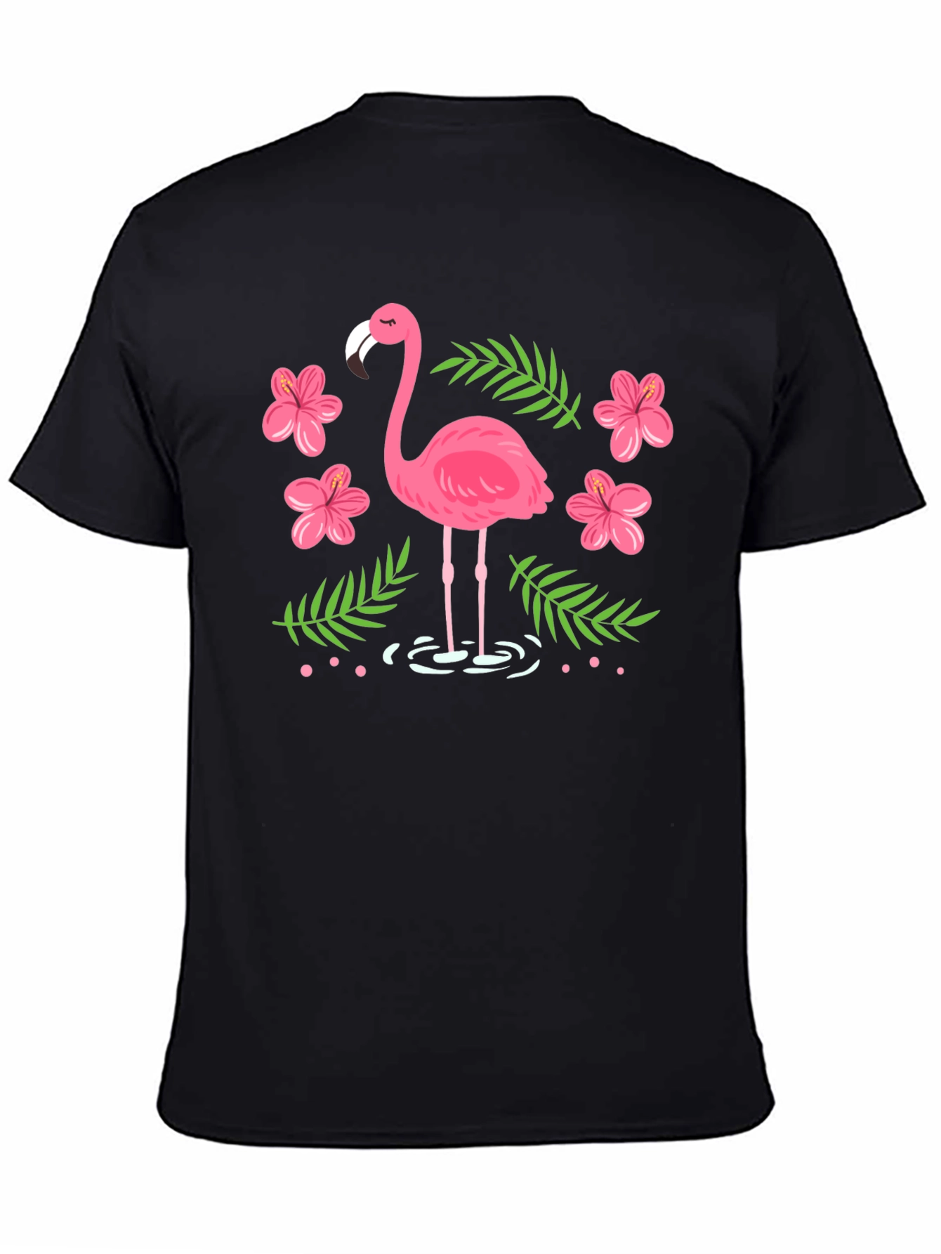Tropical Flamingo Graphic Tee - Island Style T-Shirt
