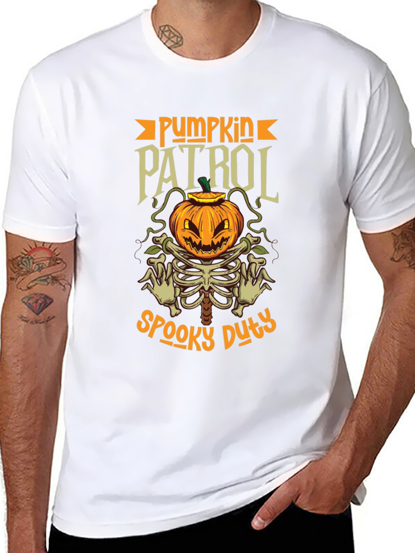 Pumpkin Patrol Spooky Duty Halloween T-Shirt