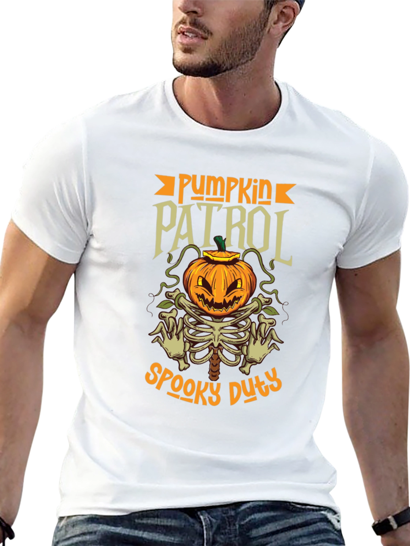 Pumpkin Patrol Spooky Duty Halloween T-Shirt