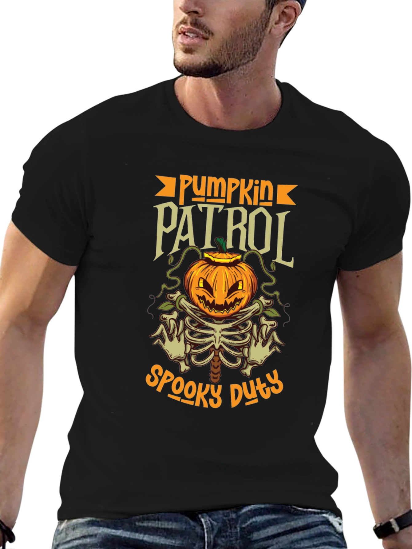 Pumpkin Patrol Spooky Duty Halloween T-Shirt