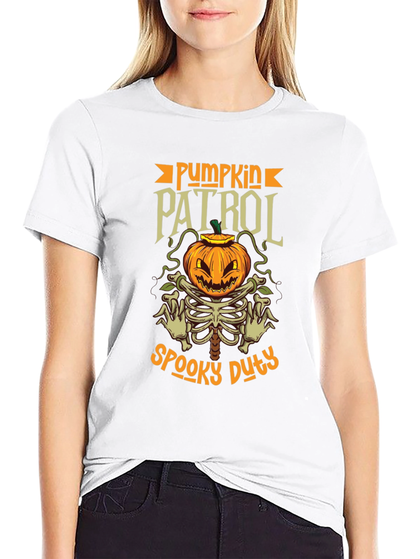 Pumpkin Patrol Spooky Duty Halloween T-Shirt