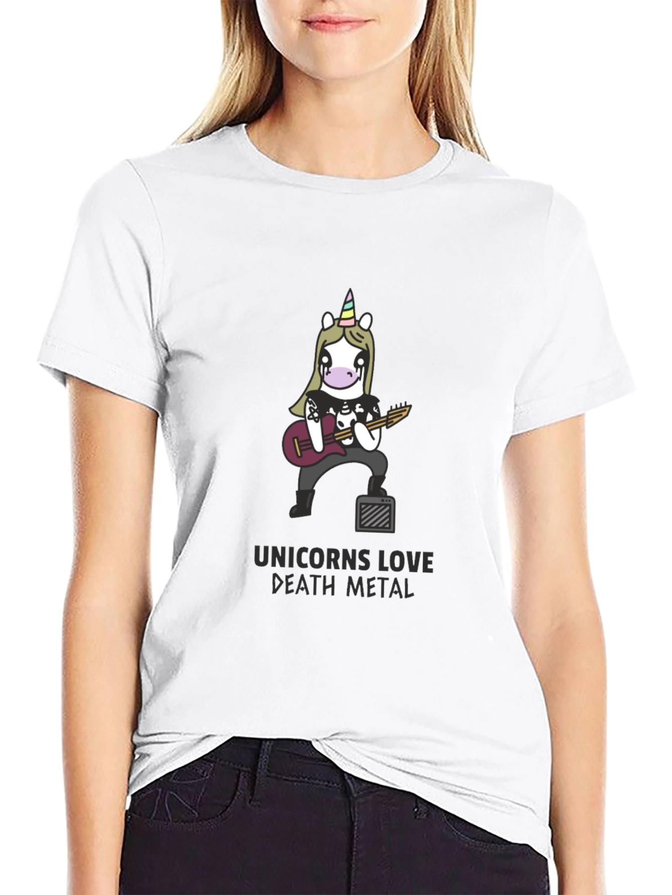 Unicorn Death Metal Black T-Shirt