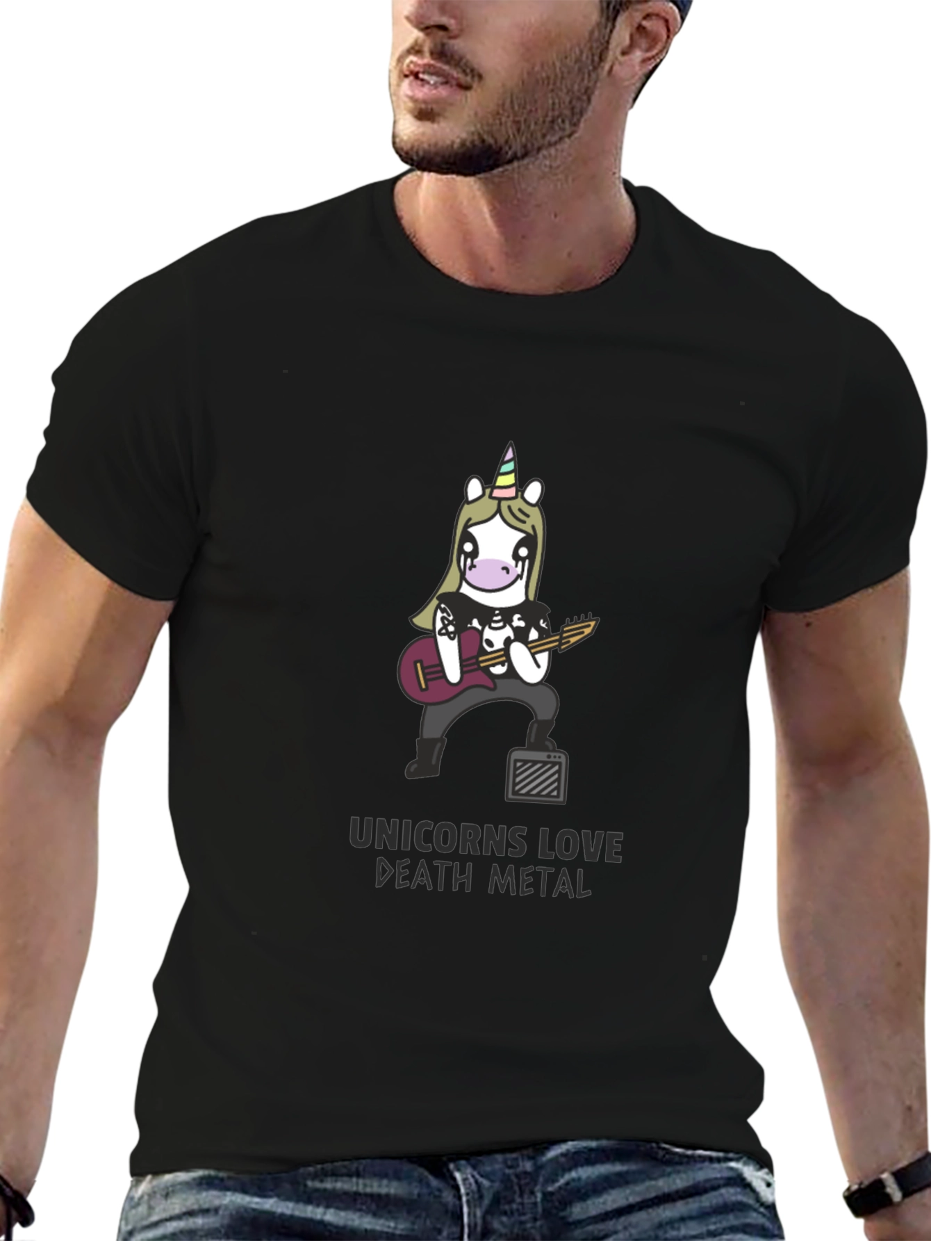 Unicorn Death Metal Black T-Shirt