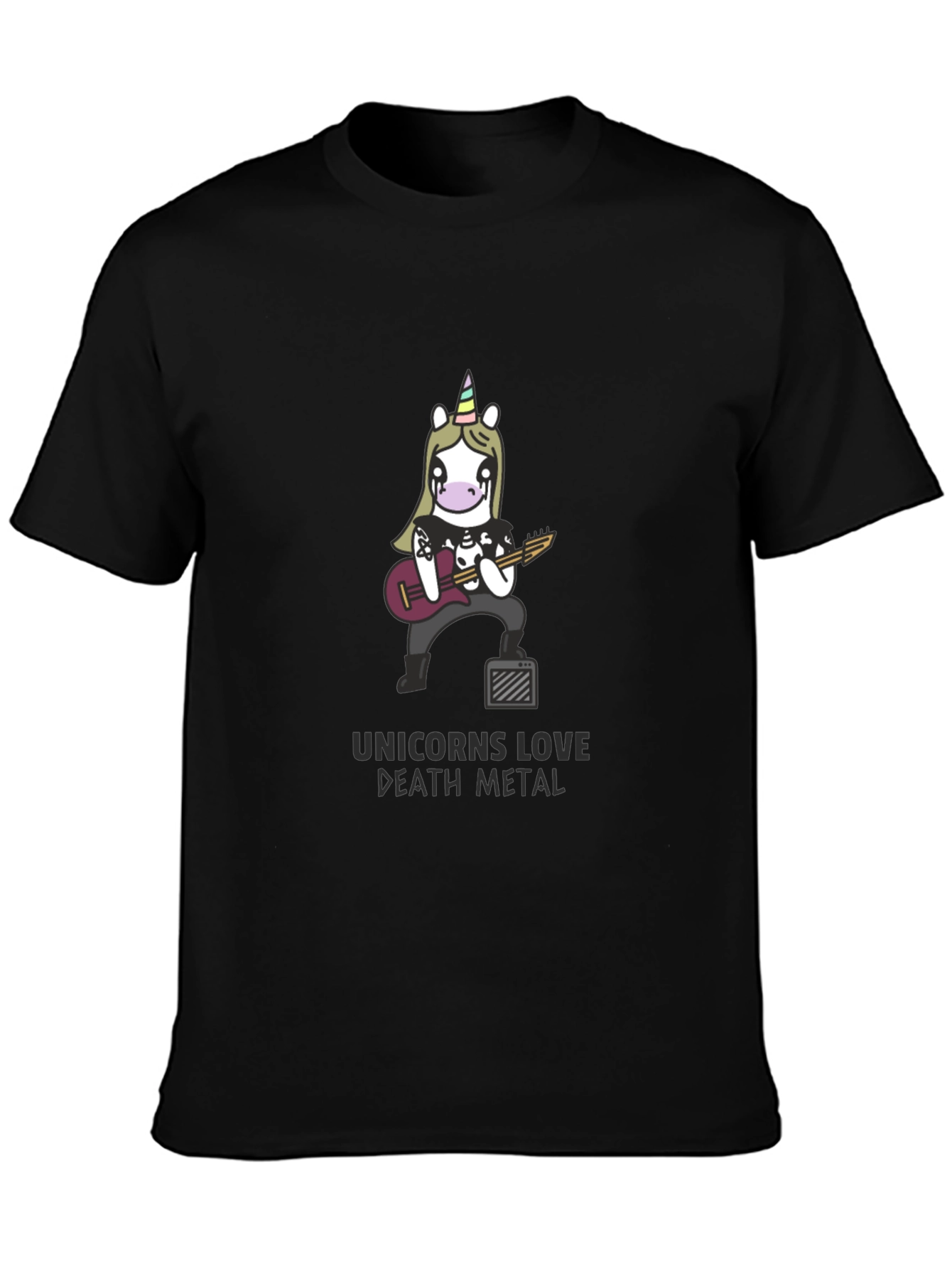 Unicorn Death Metal Black T-Shirt
