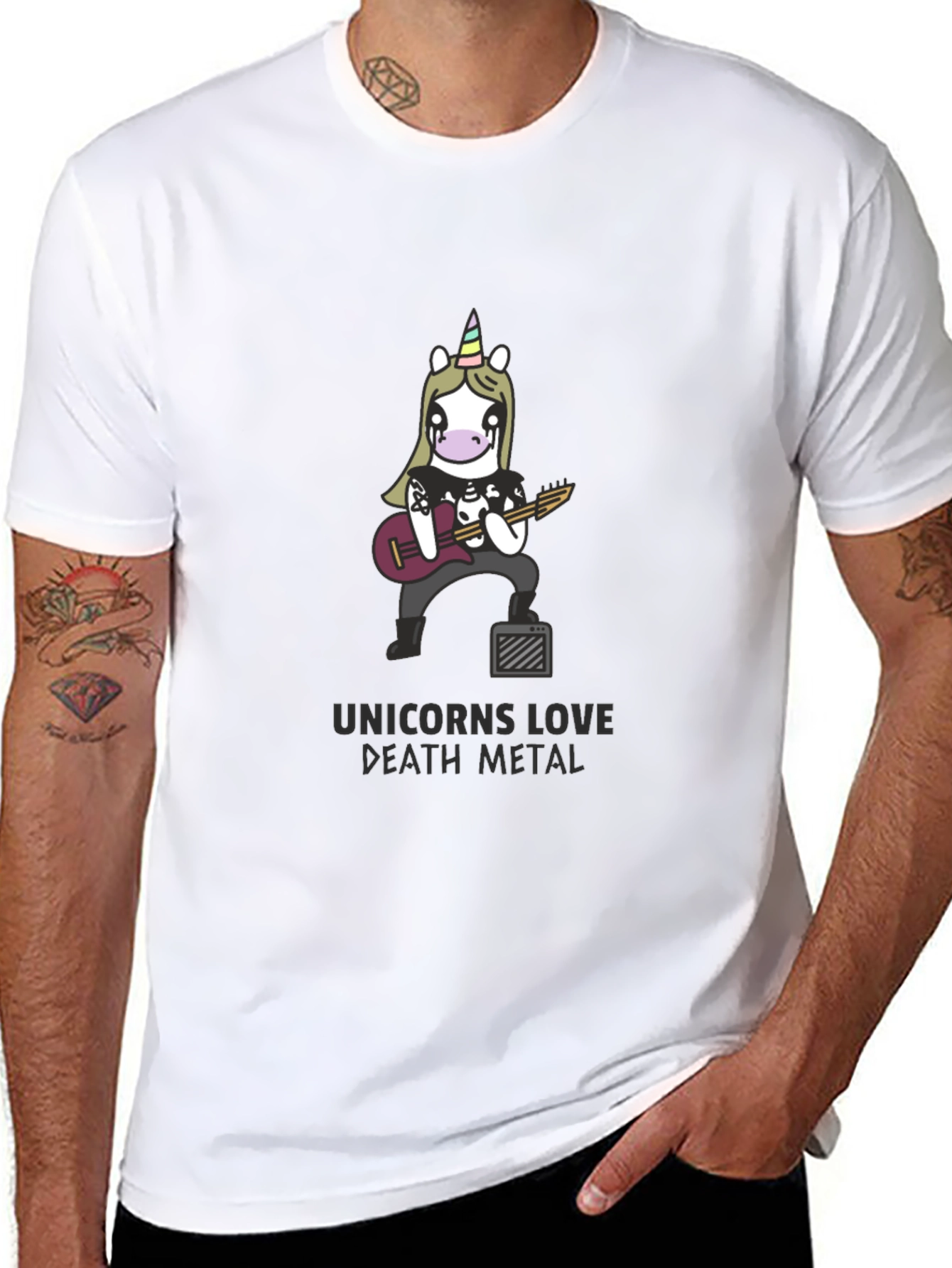 Unicorn Death Metal Black T-Shirt