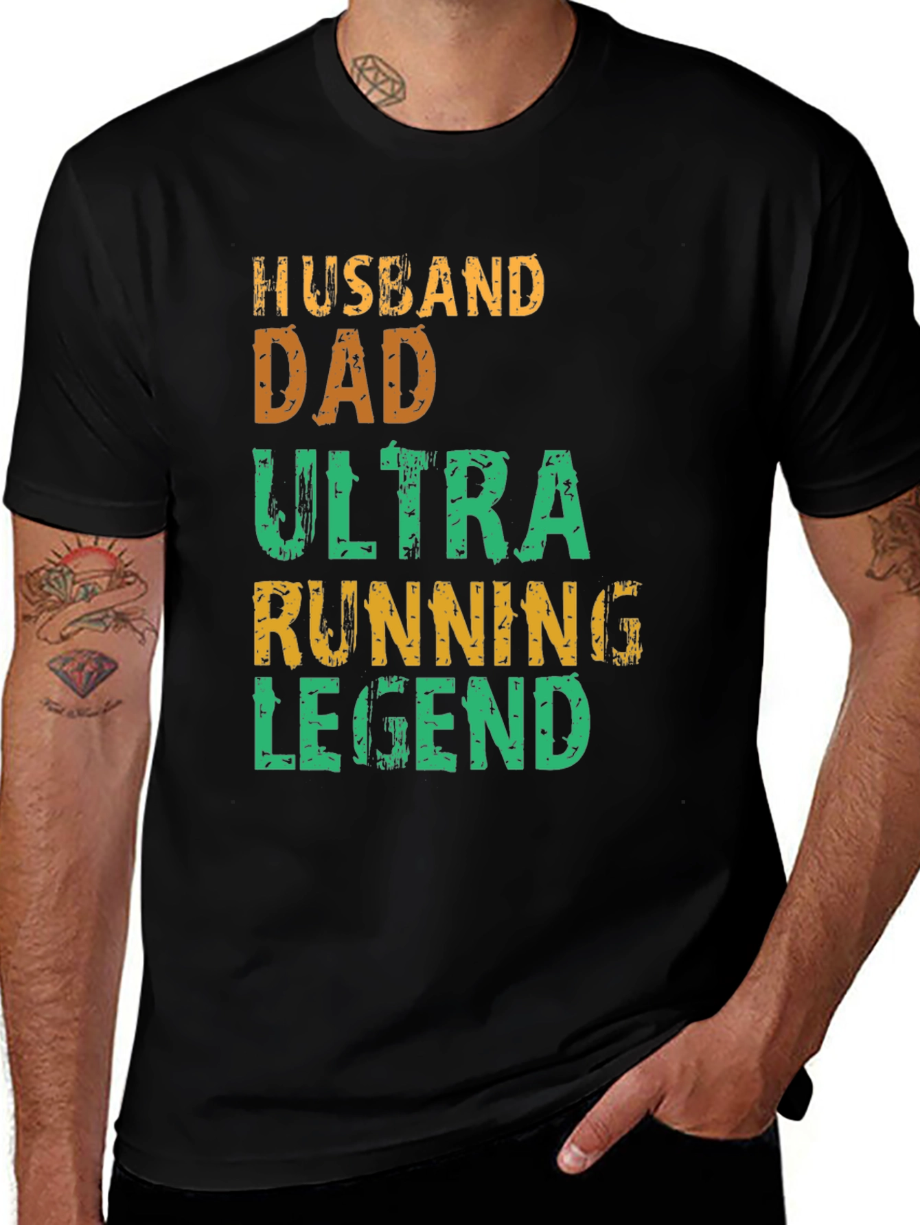 Husband Dad Ultra Running Legend Graphic Tee
