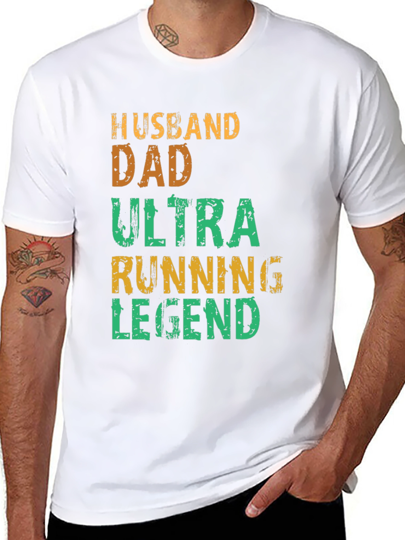 Husband Dad Ultra Running Legend Graphic Tee