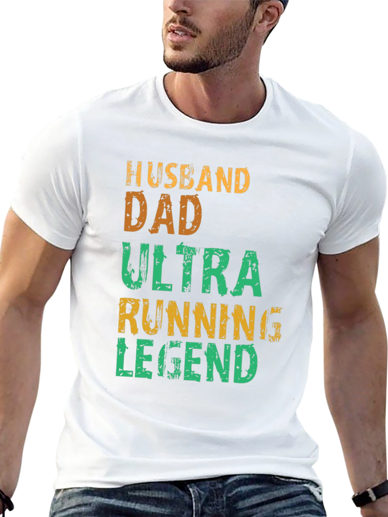 Husband Dad Ultra Running Legend Graphic Tee