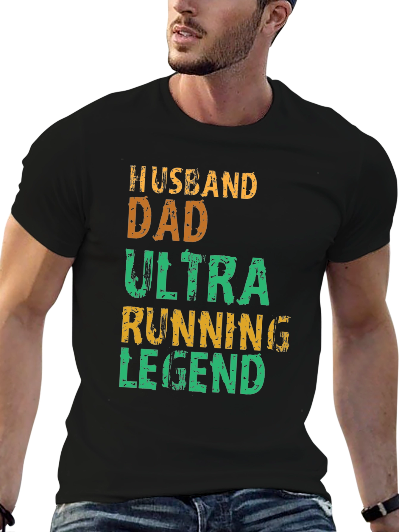 Husband Dad Ultra Running Legend Graphic Tee