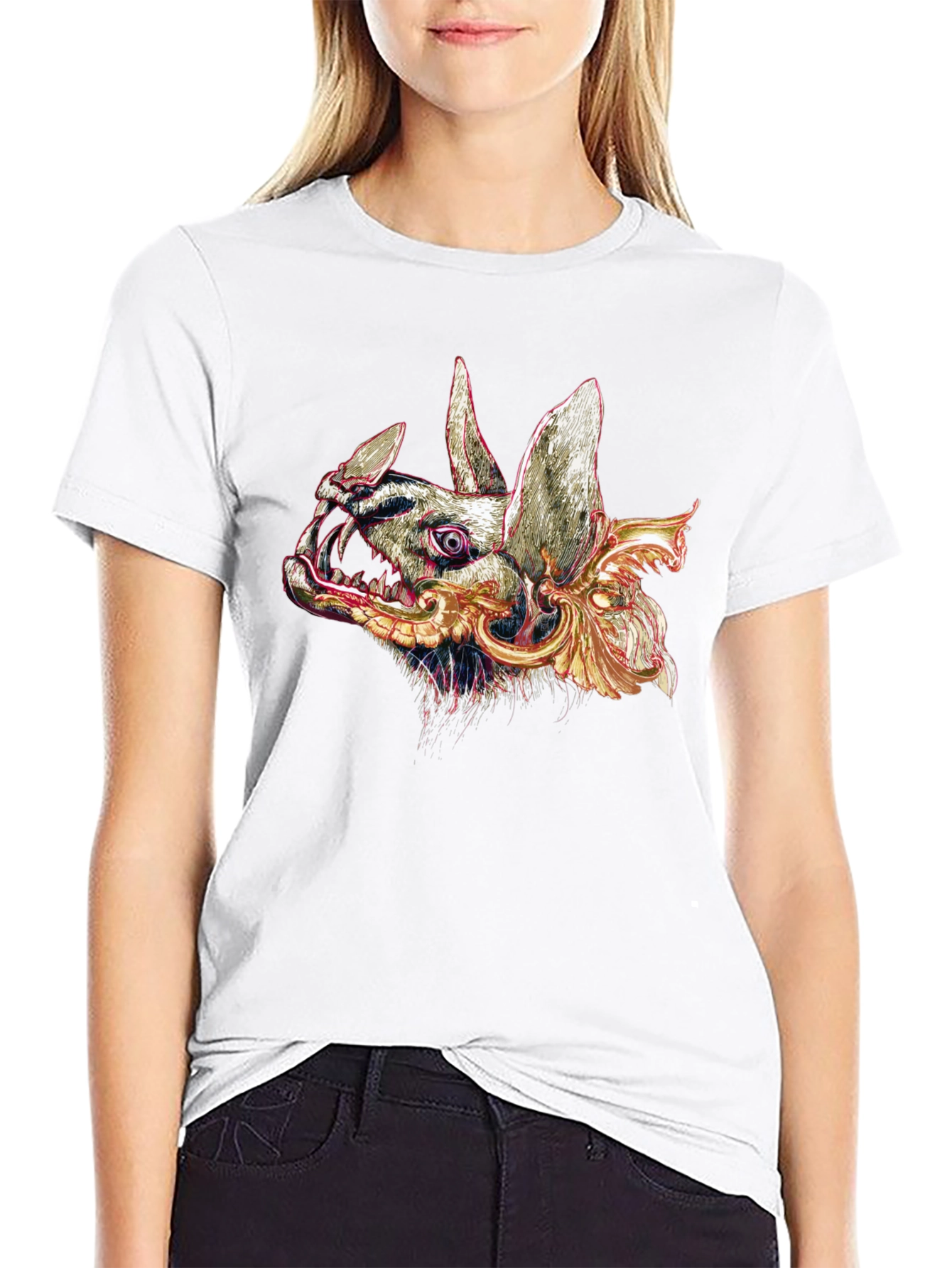 Graphic Bat T-Shirt - Black