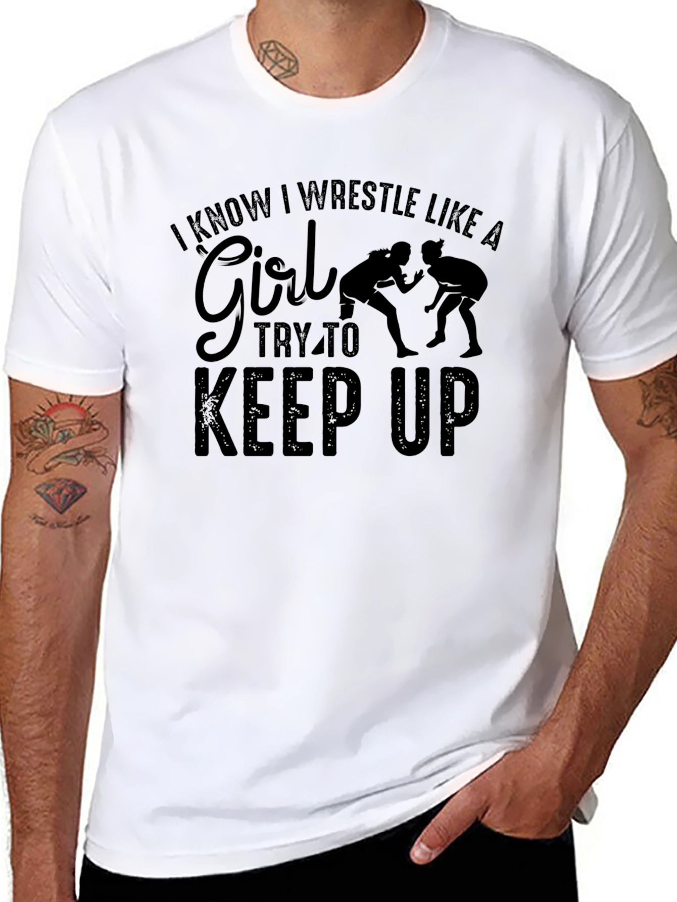 I Wrestle Like a Girl T-Shirt