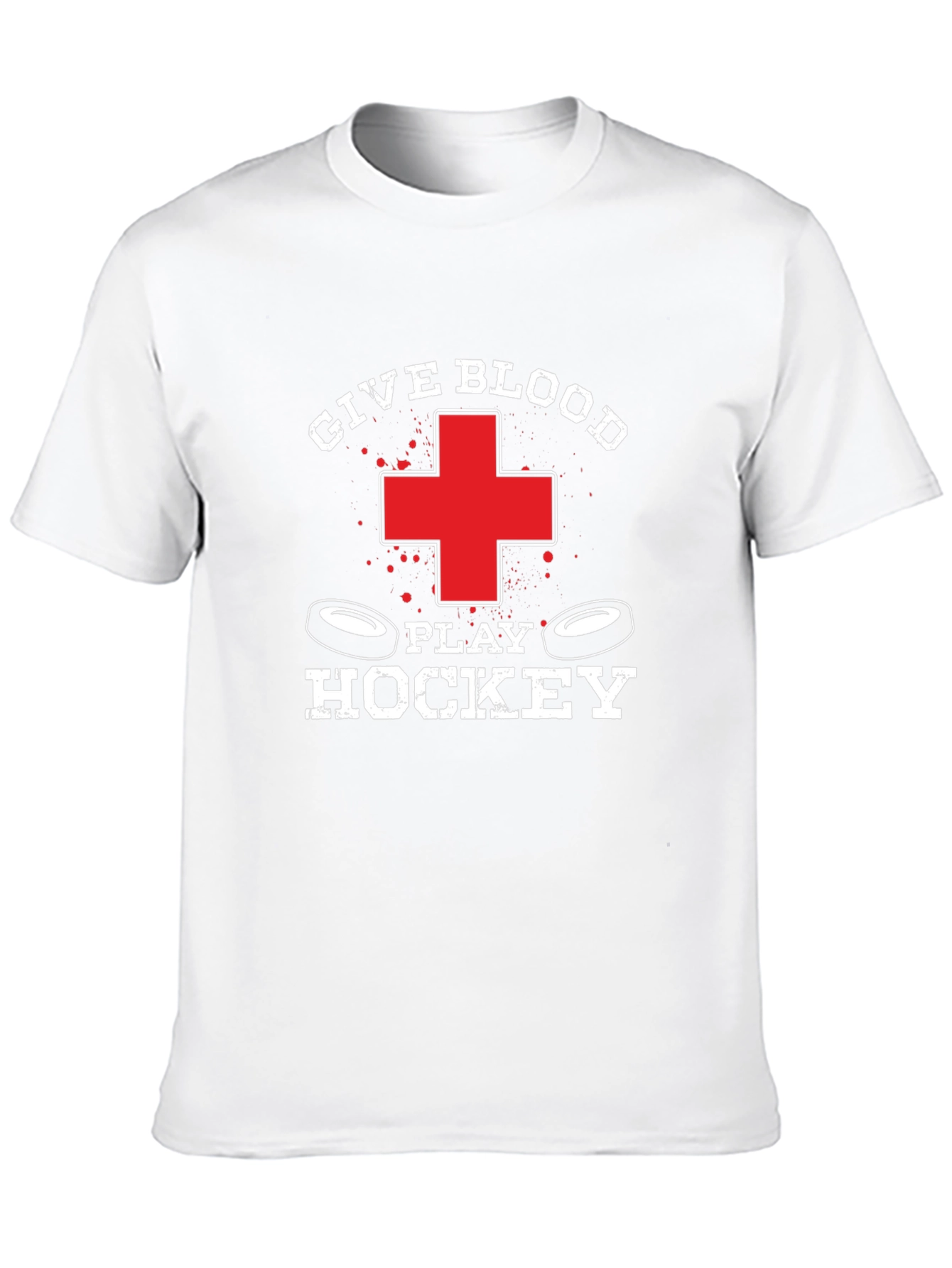 Give Blood Play Hockey Graphic Tee