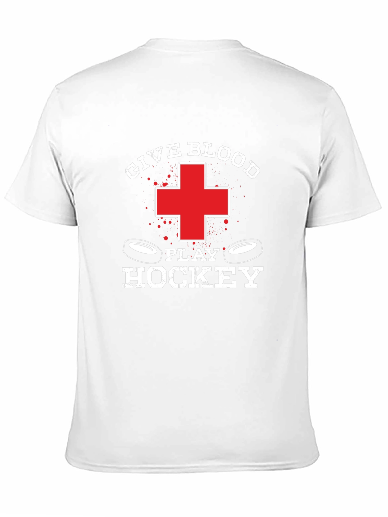 Give Blood Play Hockey Graphic Tee