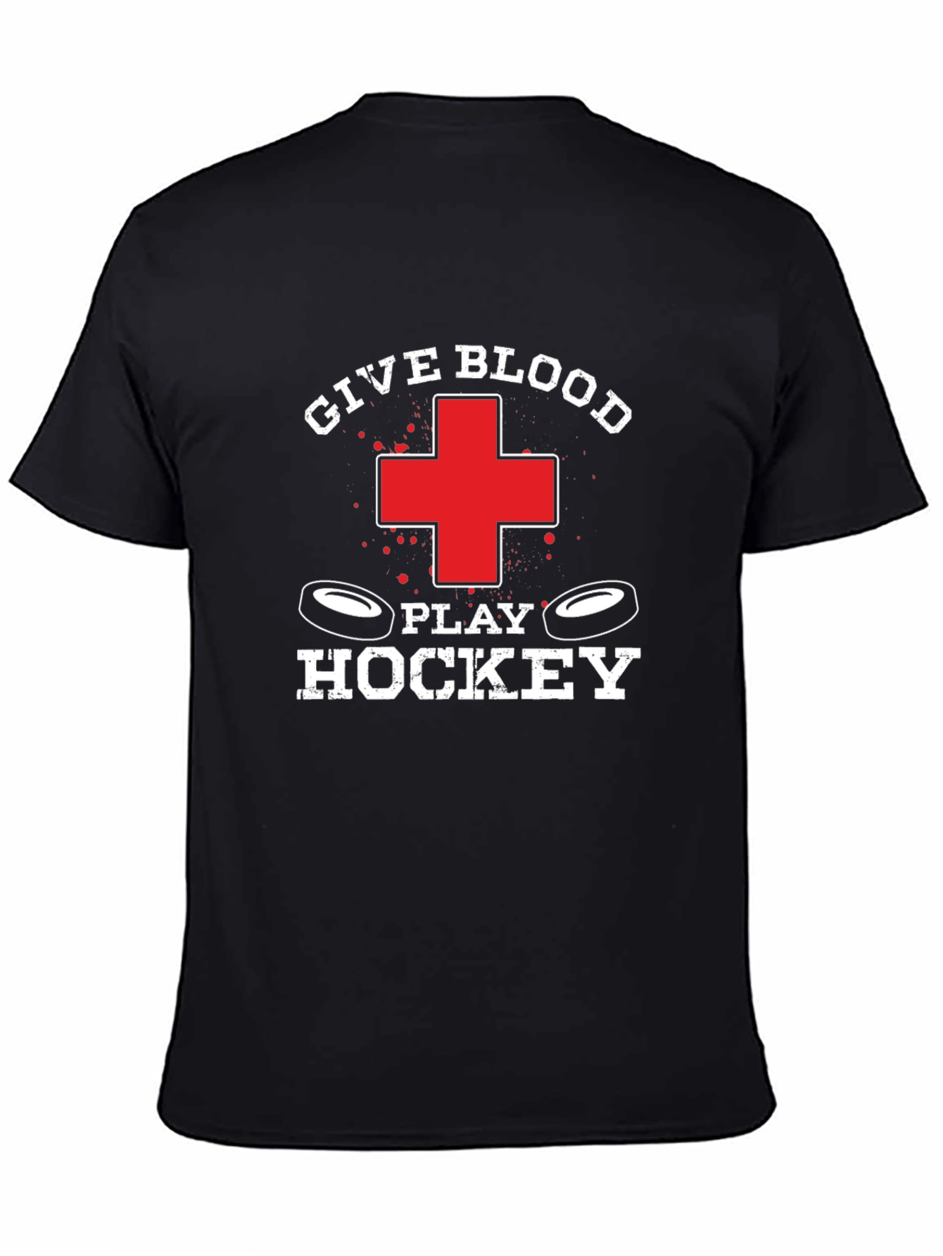 Give Blood Play Hockey Graphic Tee