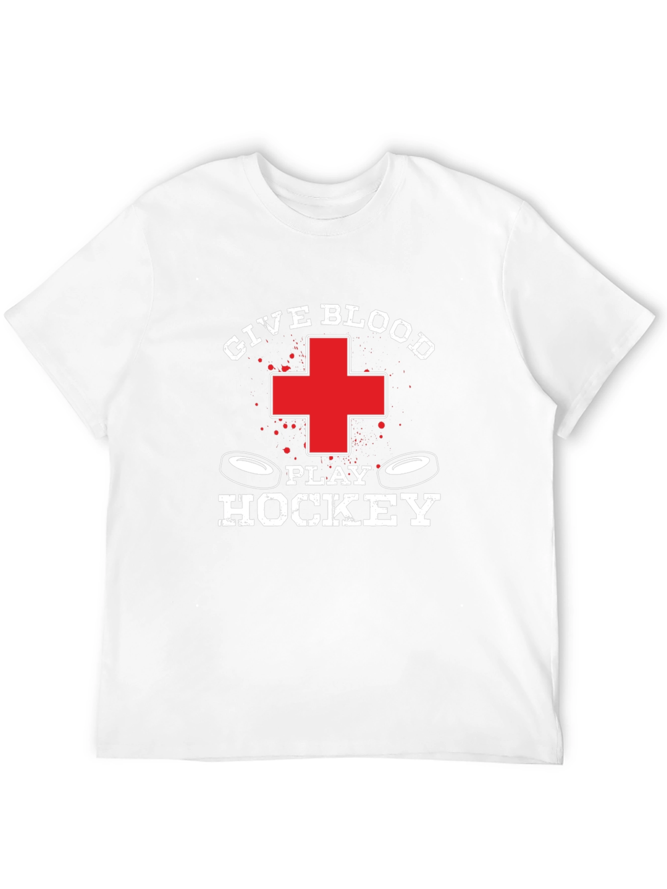 Give Blood Play Hockey Graphic Tee