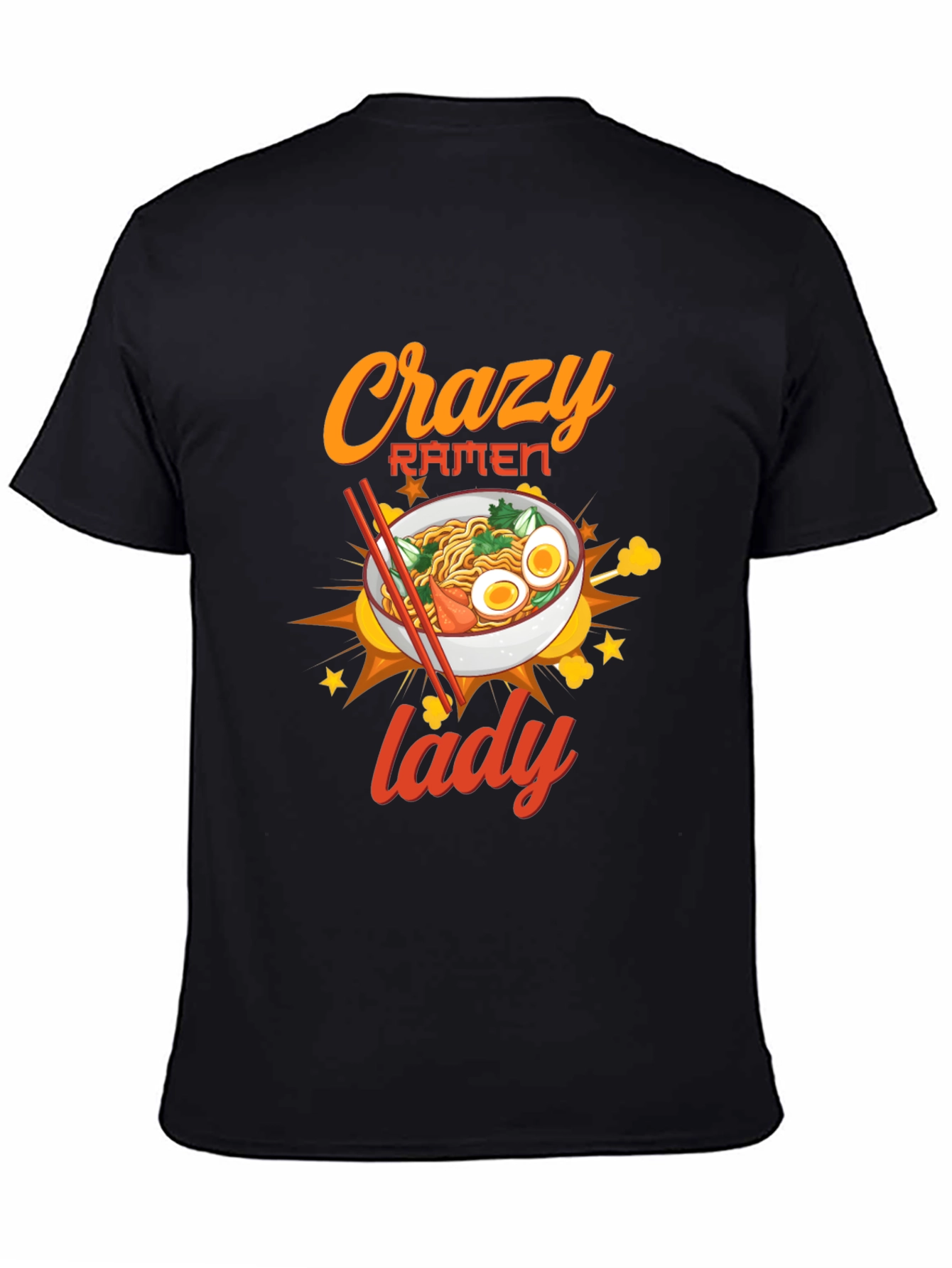 Crazy Ramen Lady Graphic Tee - Unisex